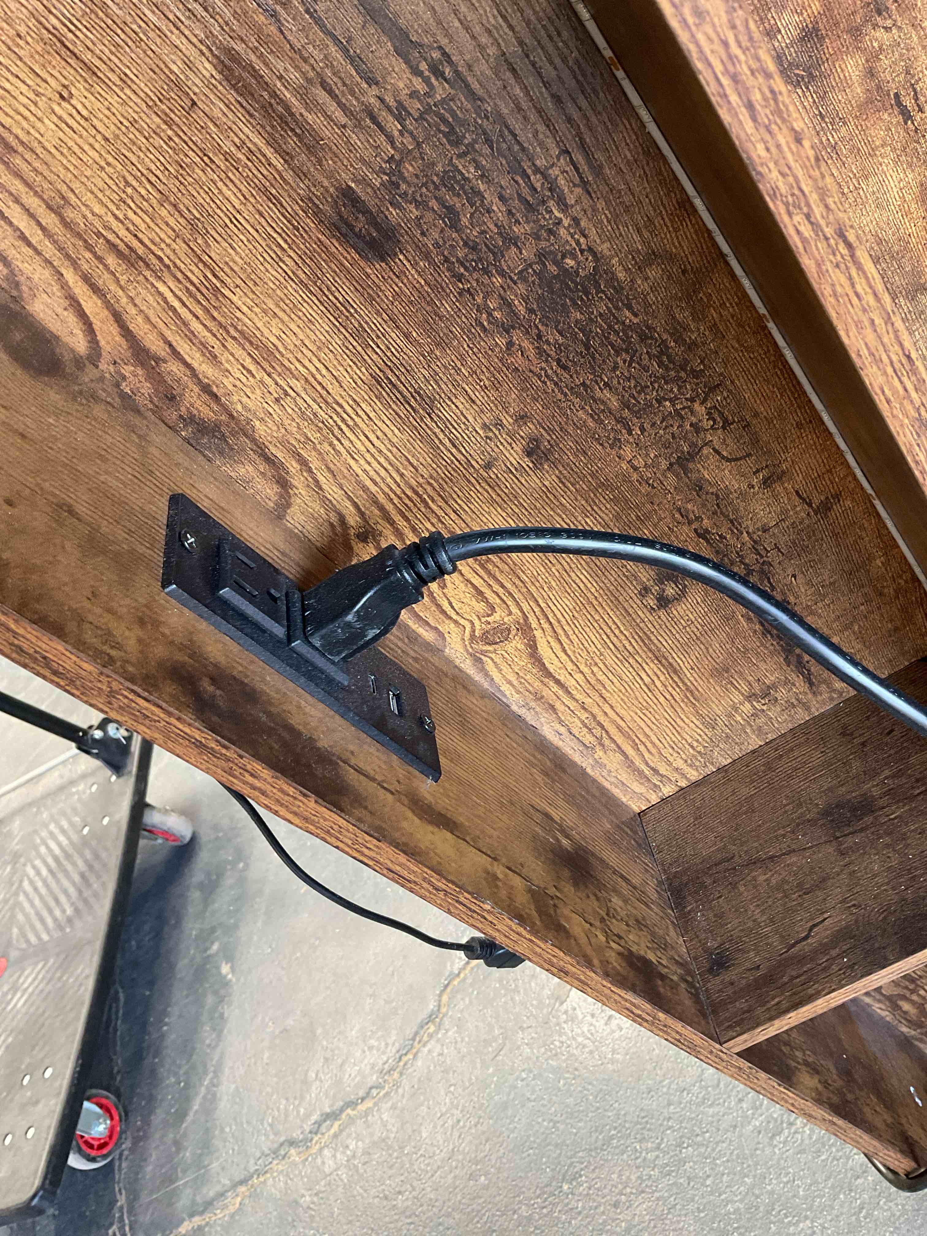 Condition photo showing Good Condition for Shelf, with led lights and outlet