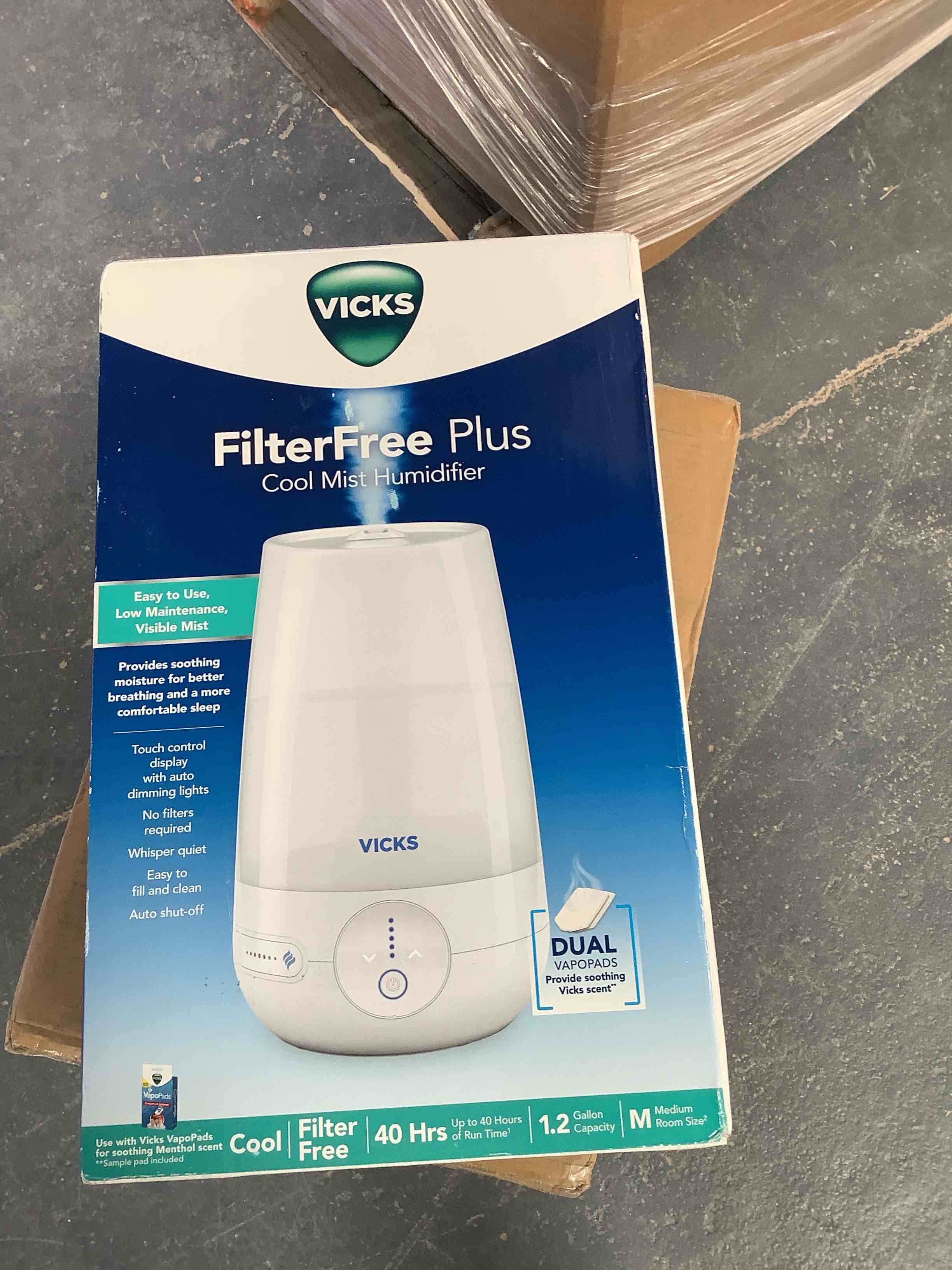 Condition photo showing Good Condition for Vicks,  FilterFree Plus coolmist humidifier 