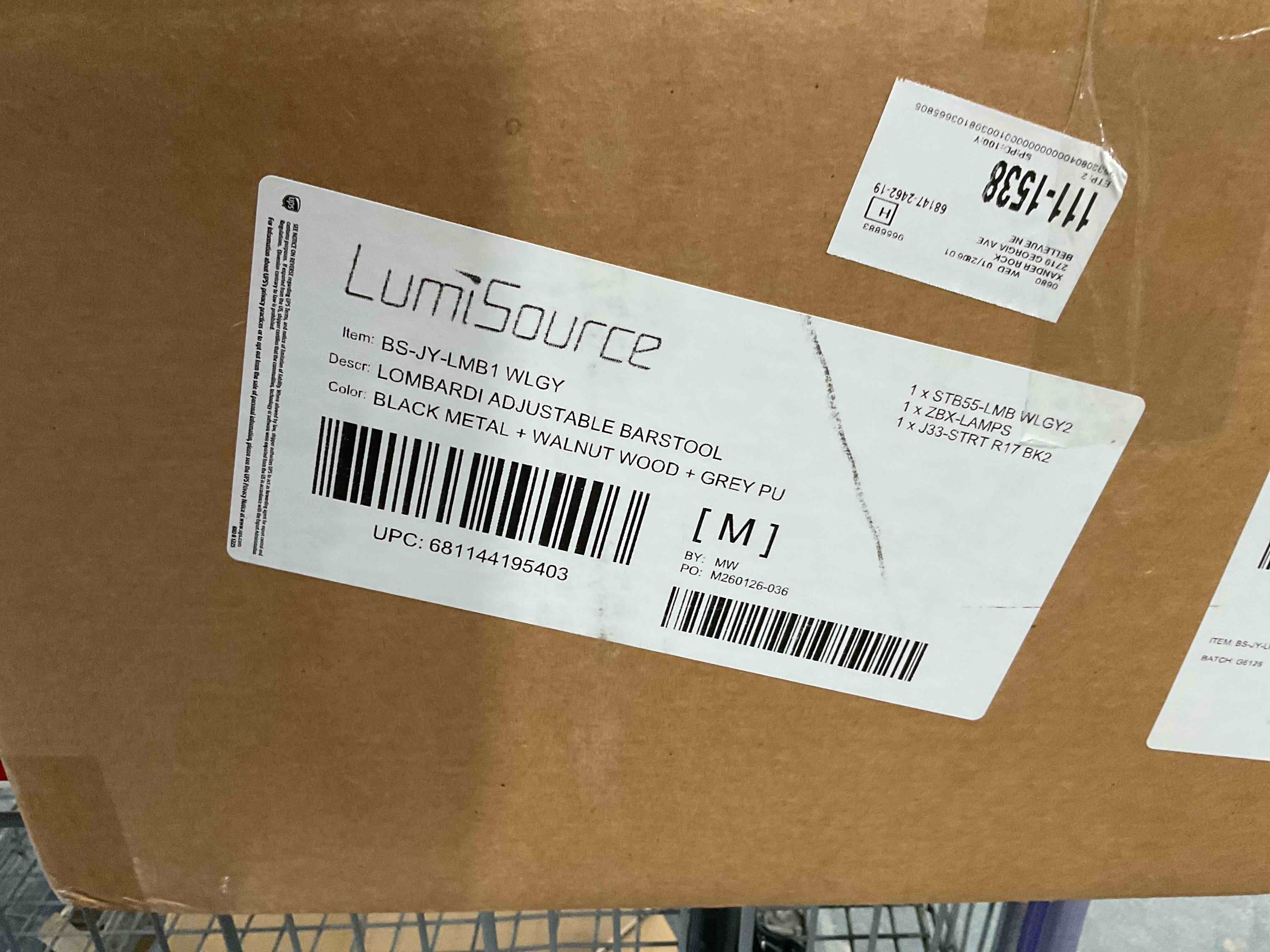 Condition photo showing Good Condition for Lombardi adjustable barstool target