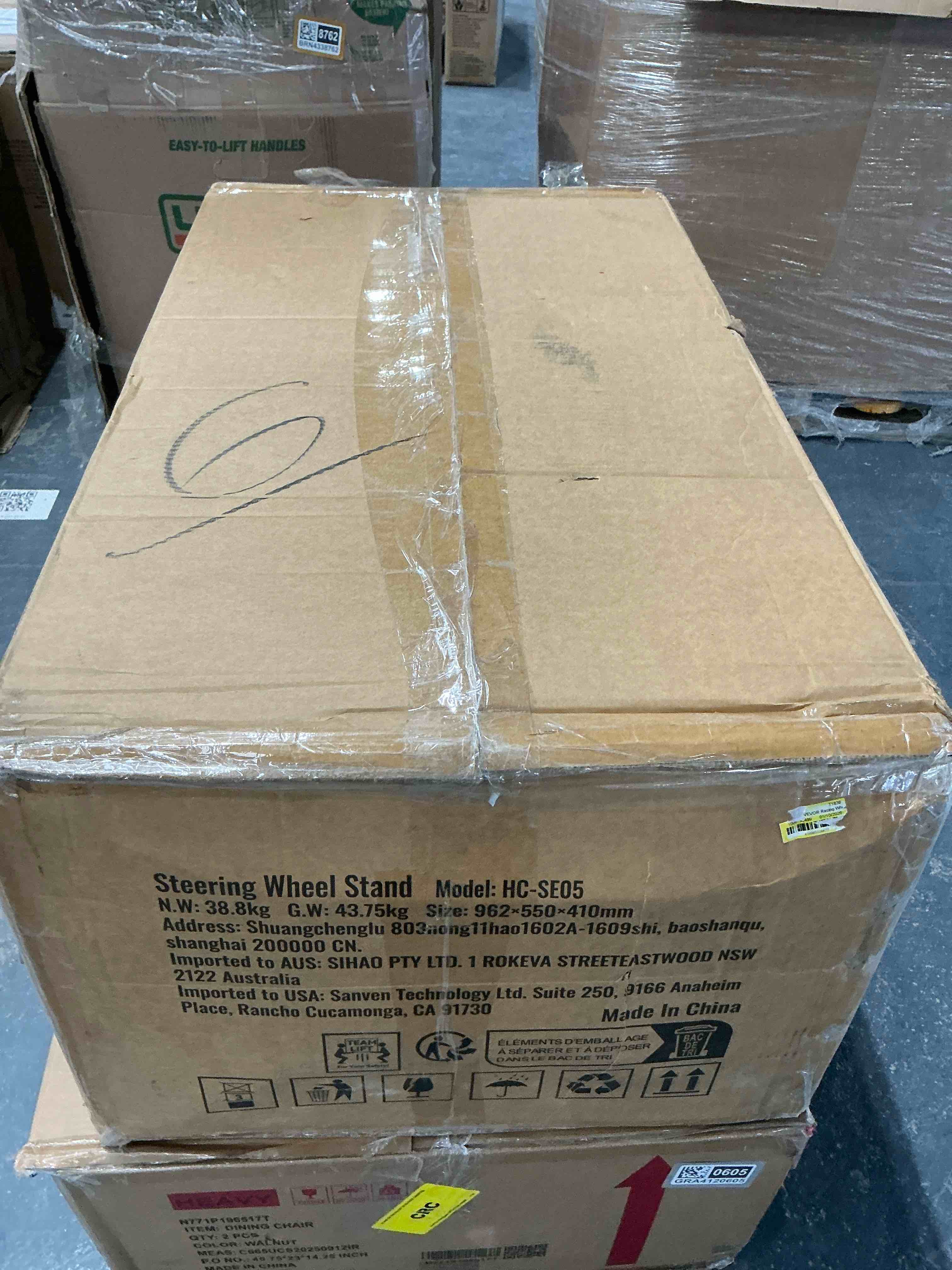 Condition photo showing Good Condition for Gaming Racing Wheel Stand, Compatible with Logitech G923/G920/G29 & Thrustmaster T248P, Heavy-Duty Adjustable Steering Wheel Stand Cockpit, 330 lbs Capacity, Compact for Sim Racing