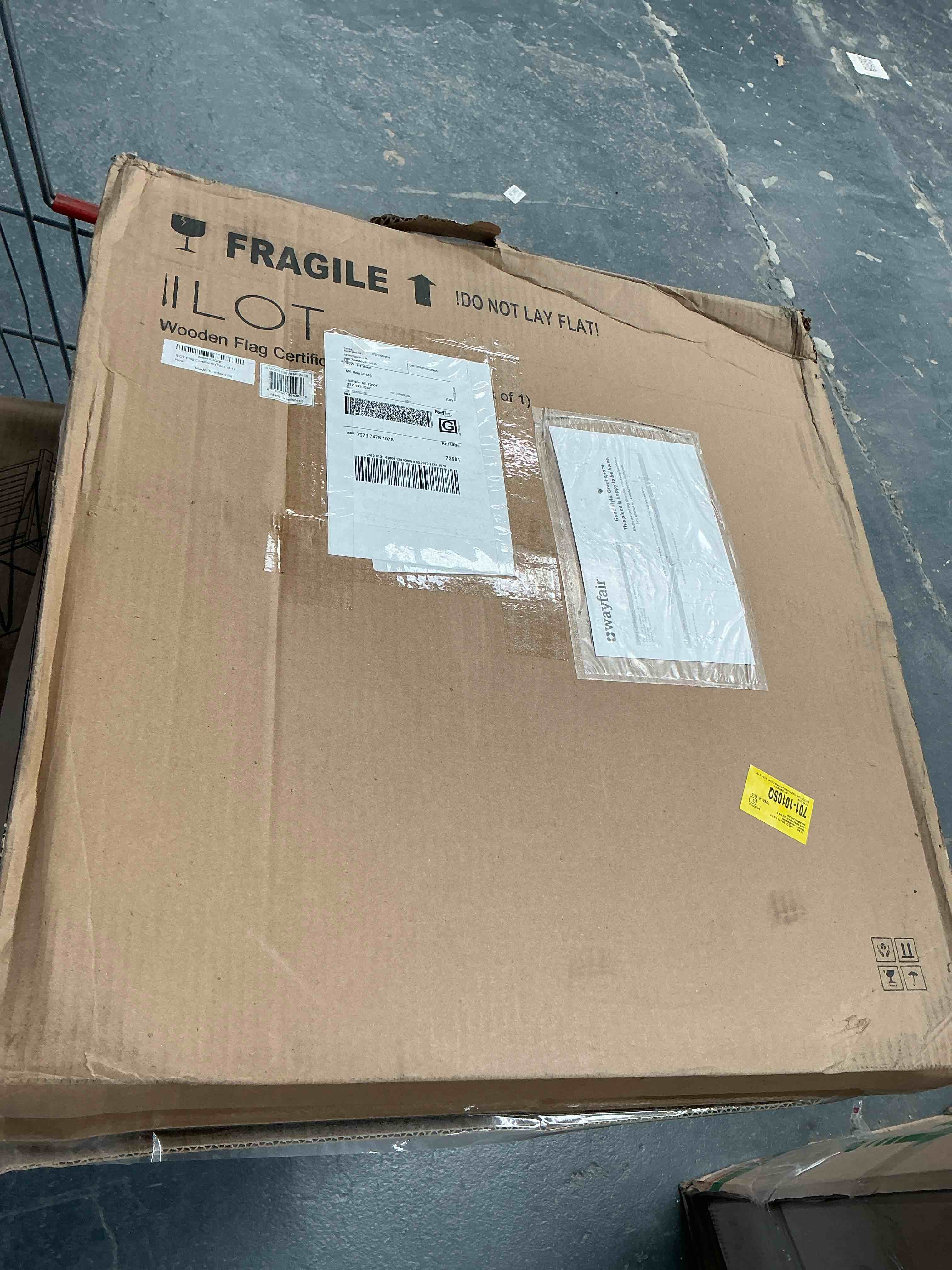 262'' h x 25.2'' w solid wood display case