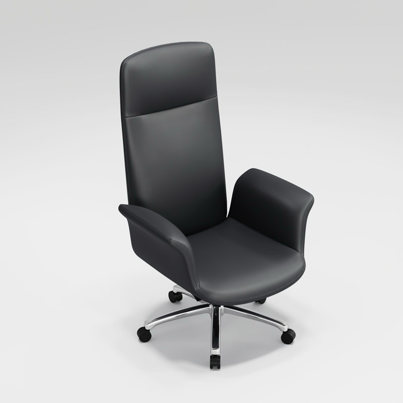 leather ergonomic office chair executive swivel chair,supports up to 350 pounds,height adjustable