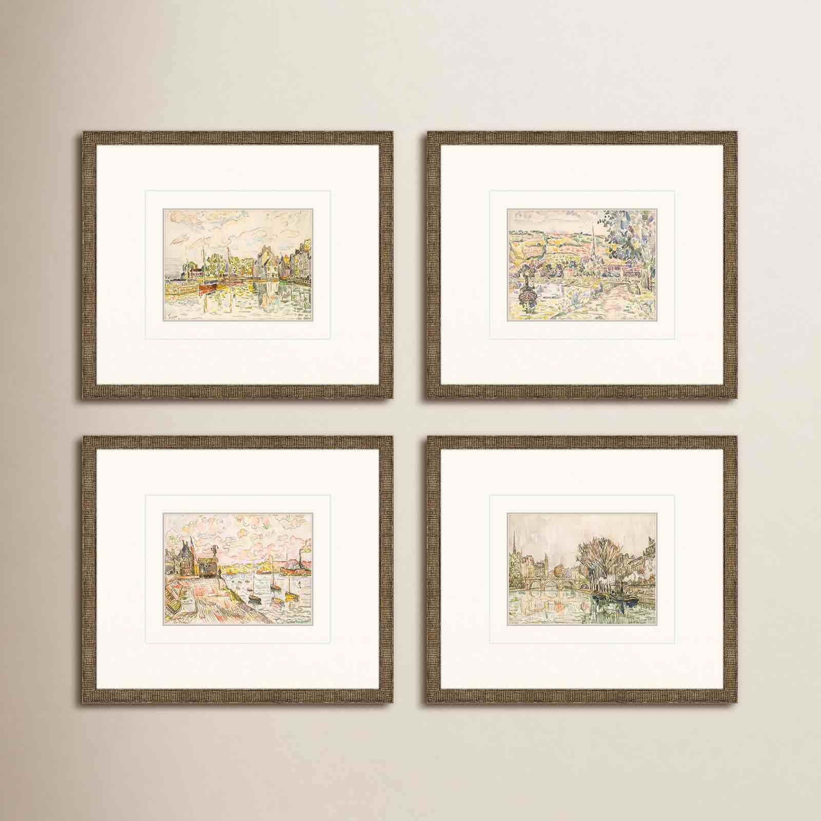 ashonti petite landscapes framed on paper 4 pieces print