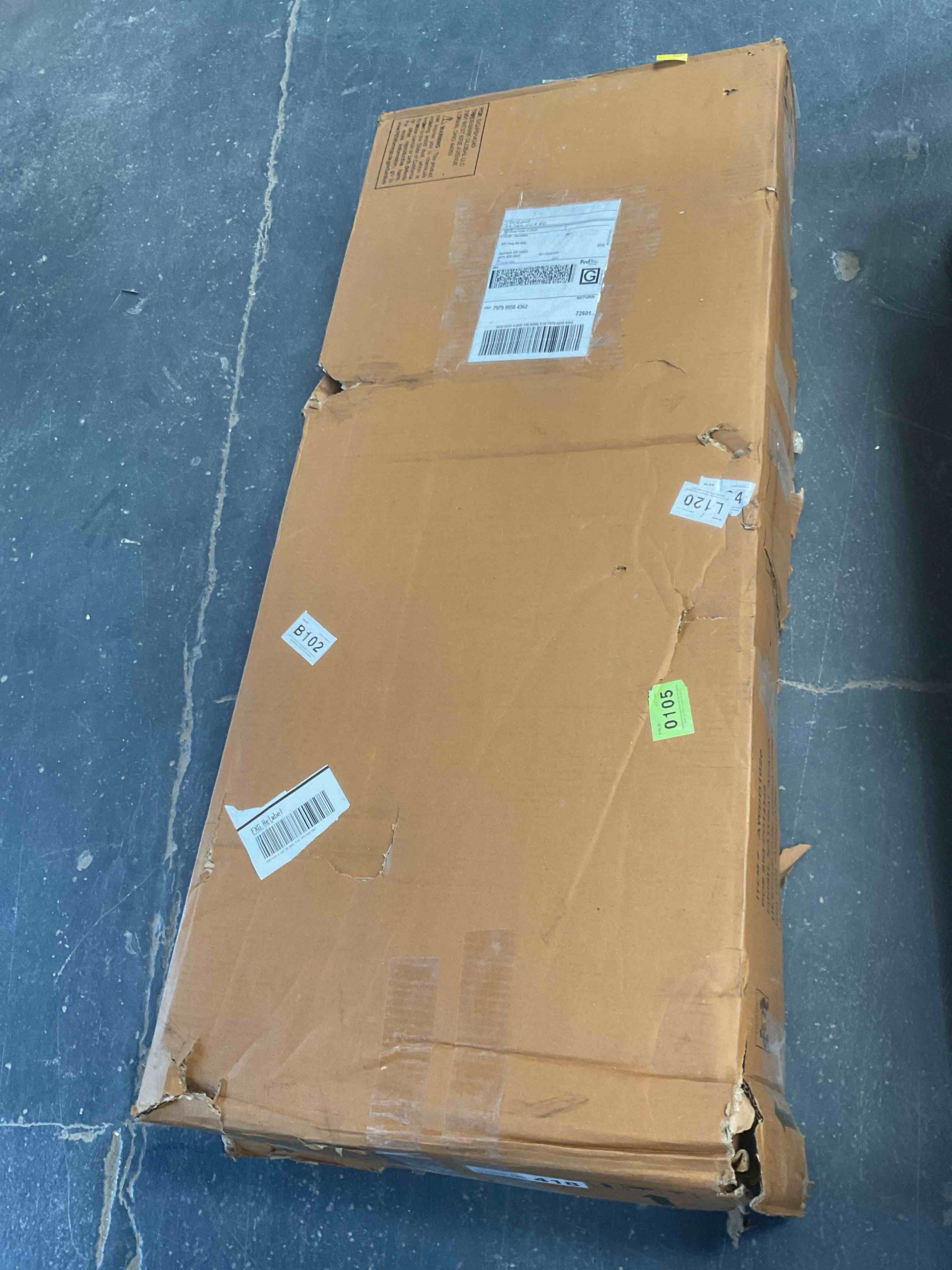 Condition photo showing Good Condition for media console table natural acacia