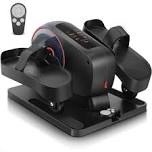 Under Desk Elliptical, Electric Ellipse Leg Exerciser While Sitting For Seniors Adults, Auto/Manual Dual Mode Motorized Foot Pedal Exerciser With Remote Control For Home Office Use