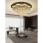 modern chandelier for living room crystal chandeliers flush mount ceiling light fixture for dining room living room bedroom hallway led dimmable 2700k 4500k 6000k