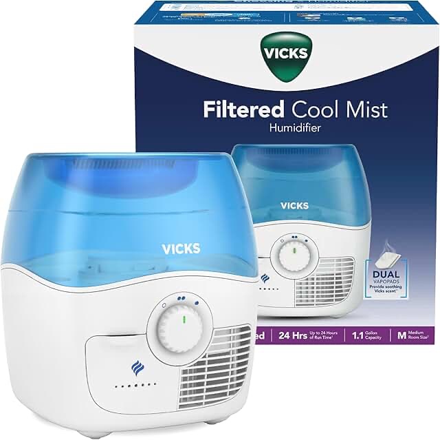 vicks filtered cool mist humidifier 