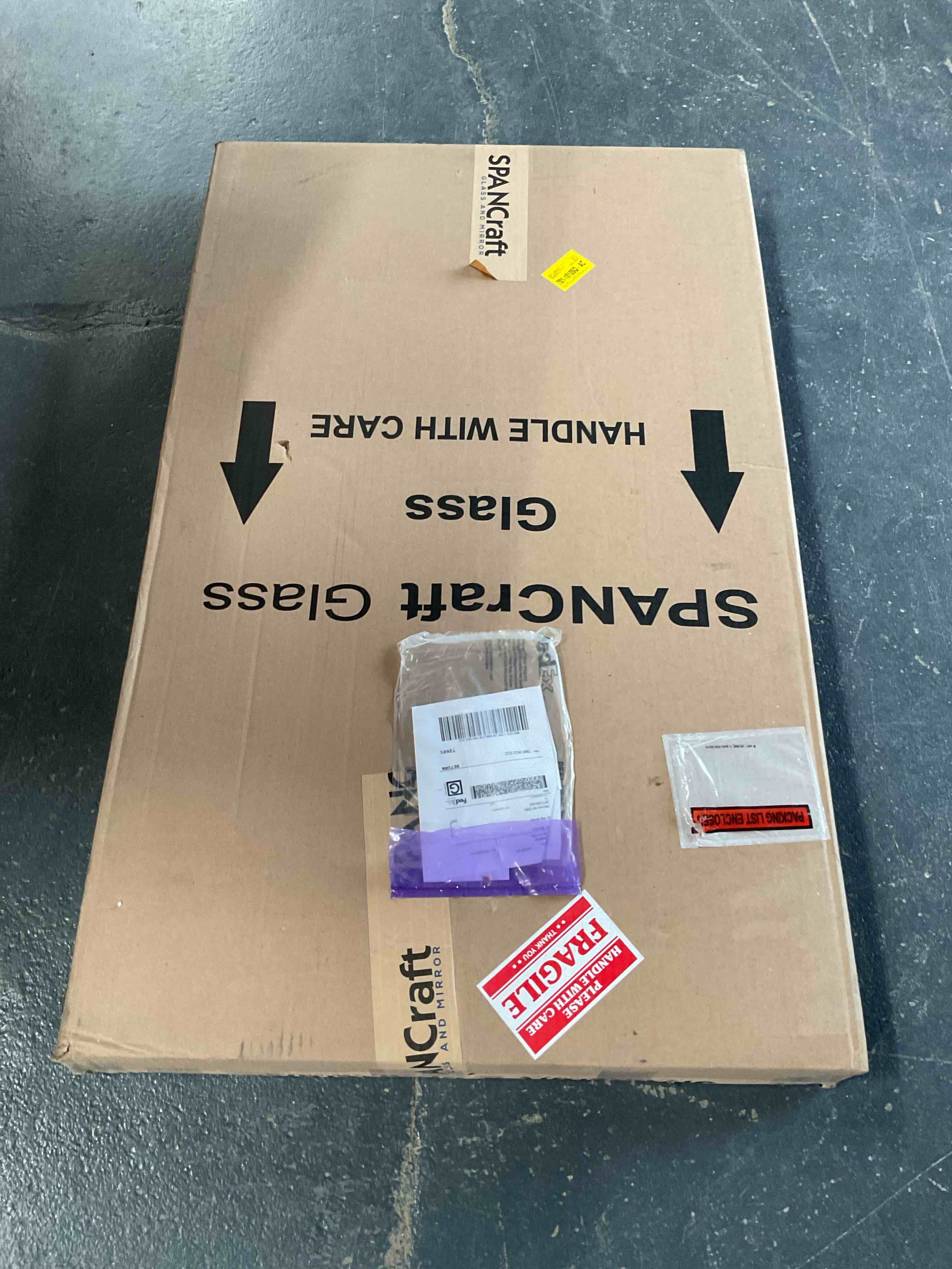 Condition photo showing Good Condition for anaelle modern & contemporary beveled bathroom / vanity mirror