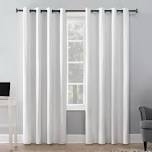 white curtains