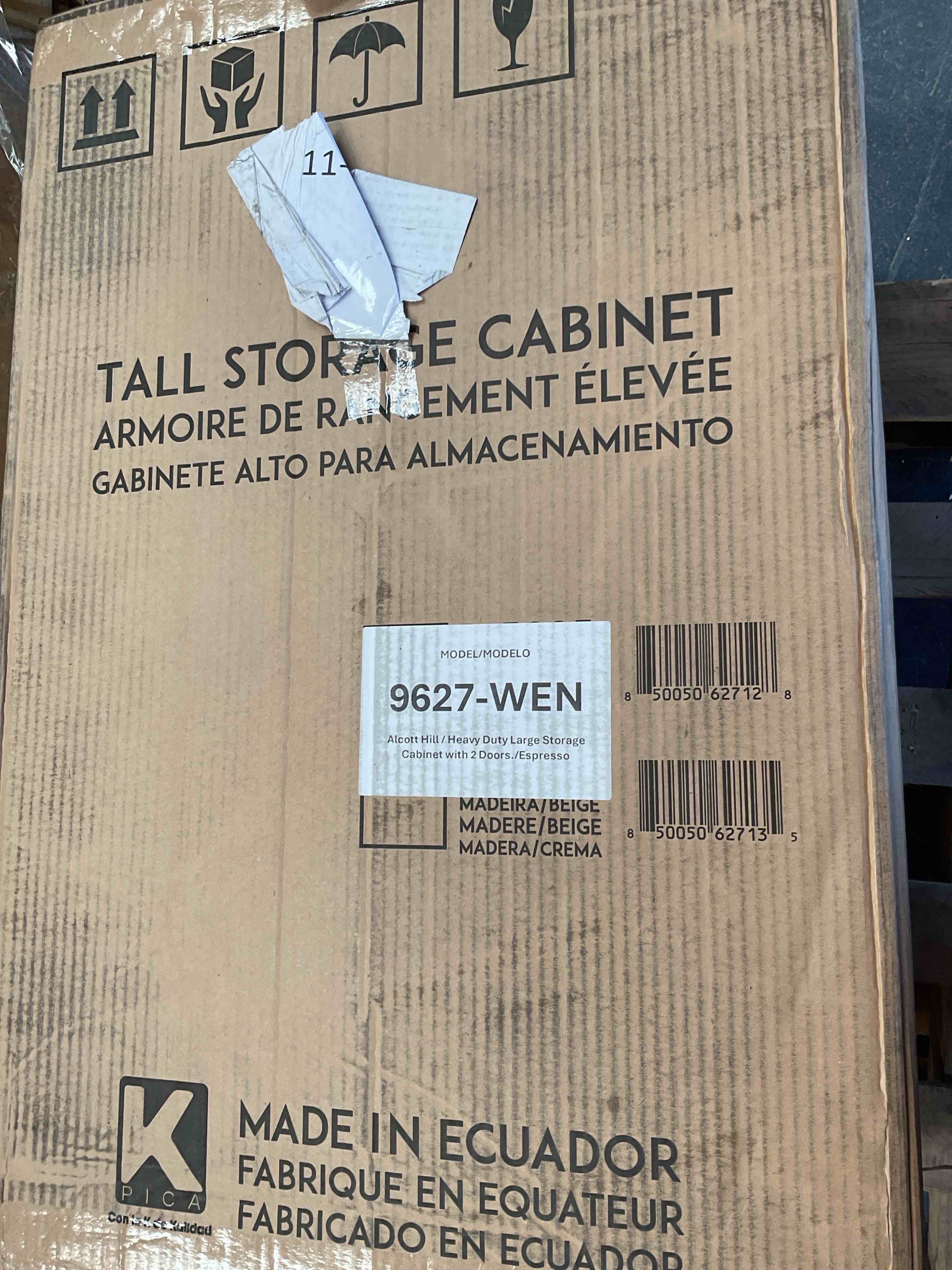 Condition photo showing Good Condition for tall storage cabinet