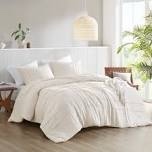 bed-in-a-bag pleated comforter set with bed sheets
