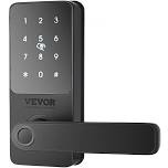 Smart Lock, 5-in-1 Smart Door Knob, Fingerprint Deadbolt with App Control, Bluetooth Smart Lock, Keyless Entry Door Lock with Handle, Biometric Door Lock, Keypad Digital Door Lock for Front Door