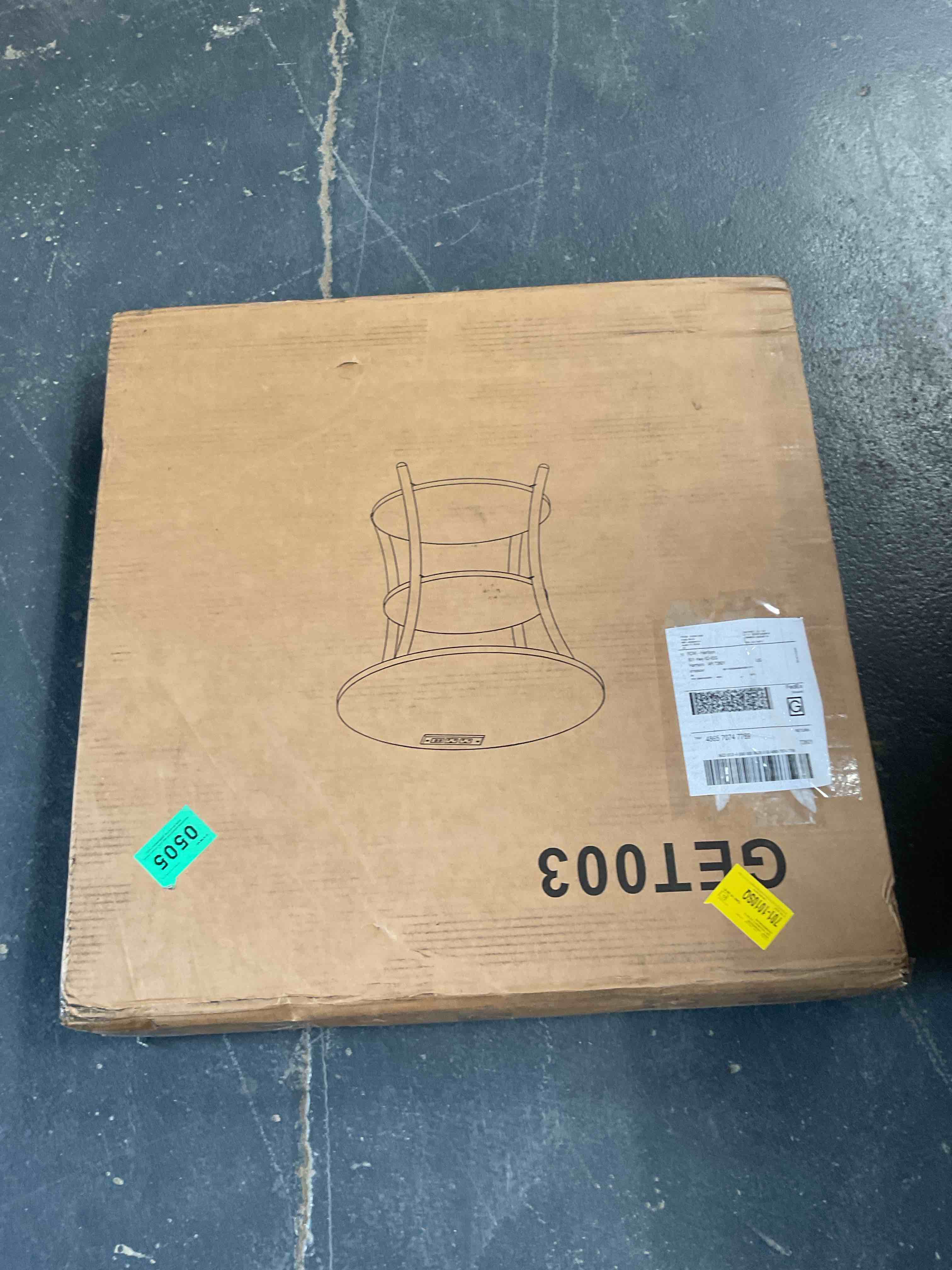 Condition photo showing Good Condition for 3 tiered side table with outlets