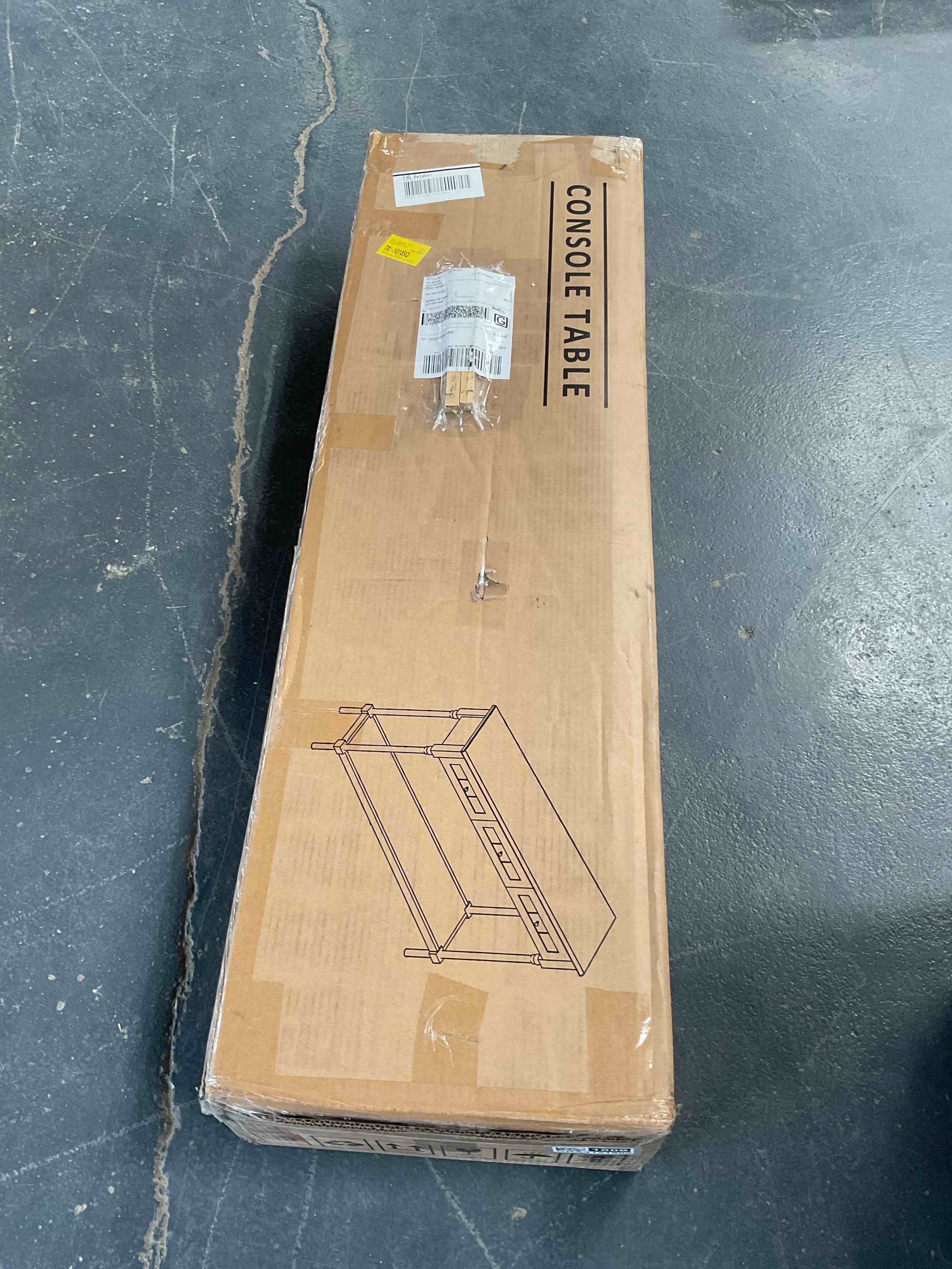 Condition photo showing Good Condition for console tables with drawers,entryway table with solid wood legs