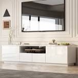 White entertainment center