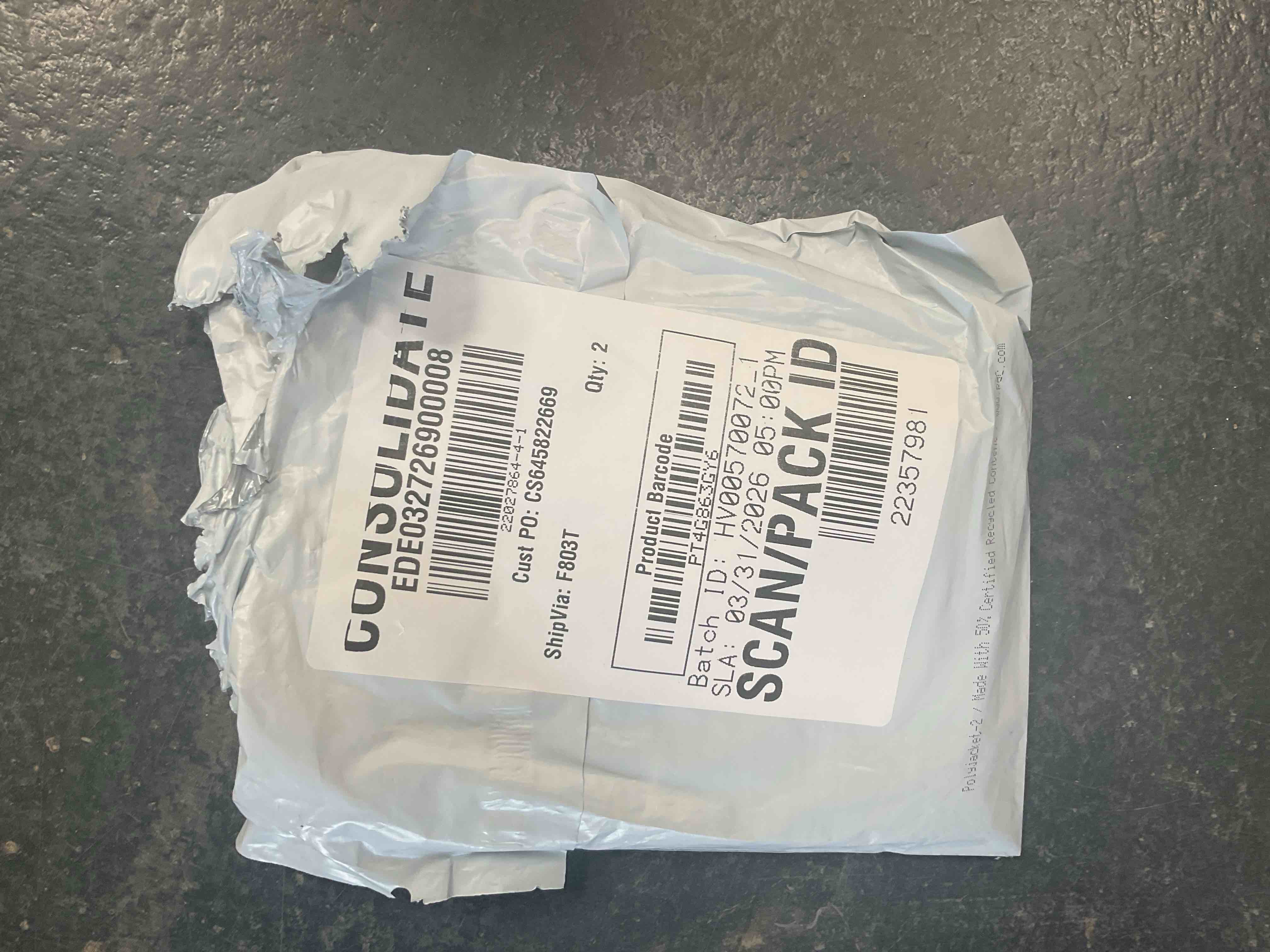 Condition photo showing Good Condition for grey and white decorative cloth