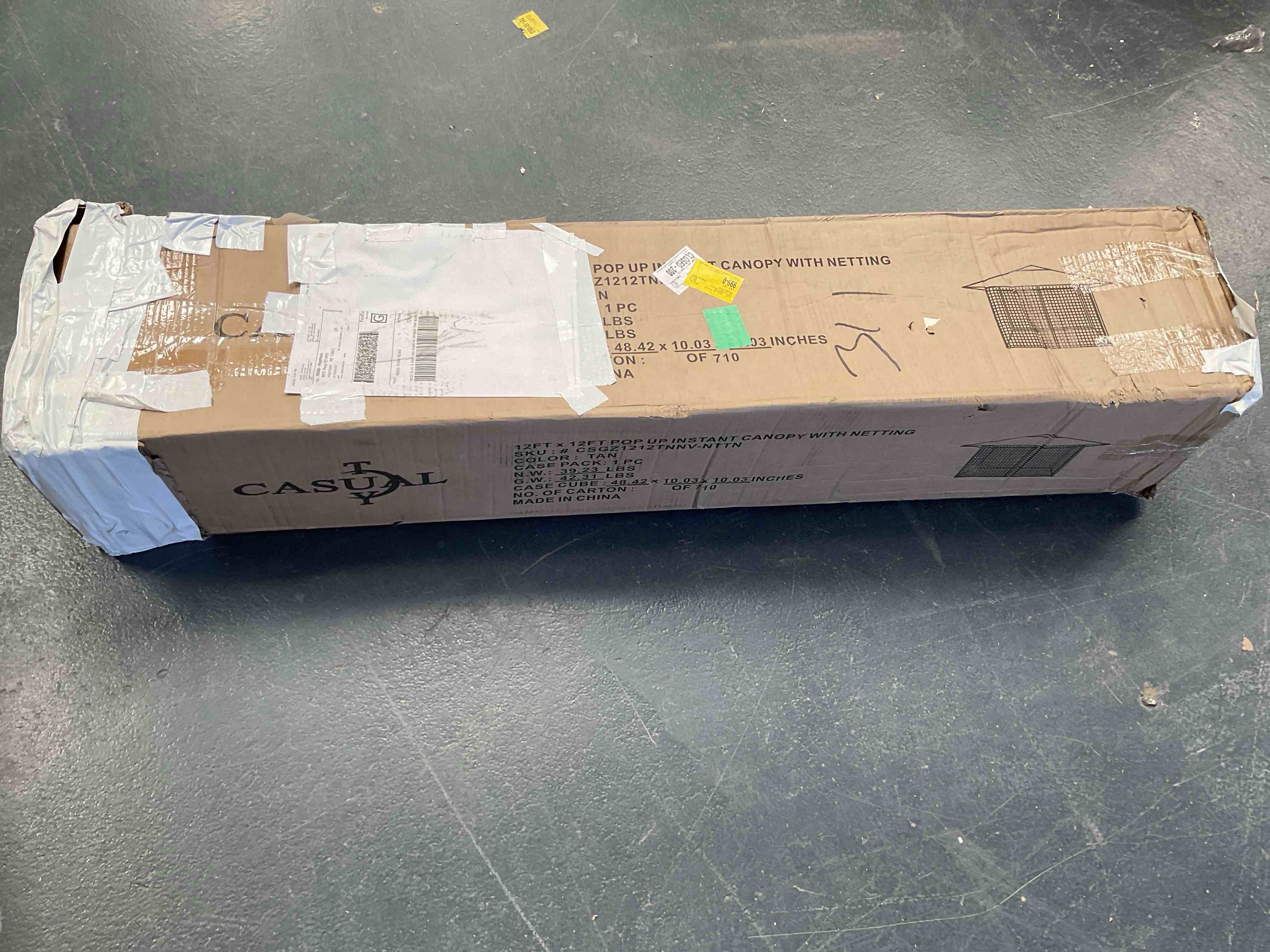 Condition photo showing Good Condition for 12ft x 12ft pop up instant canopy with netting