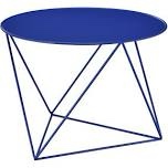 Blue Color Display & Utility Accent Table