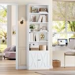 82.3" tall bookshelf and bookcase, 7-tier floor standing bookcase for home office, living room