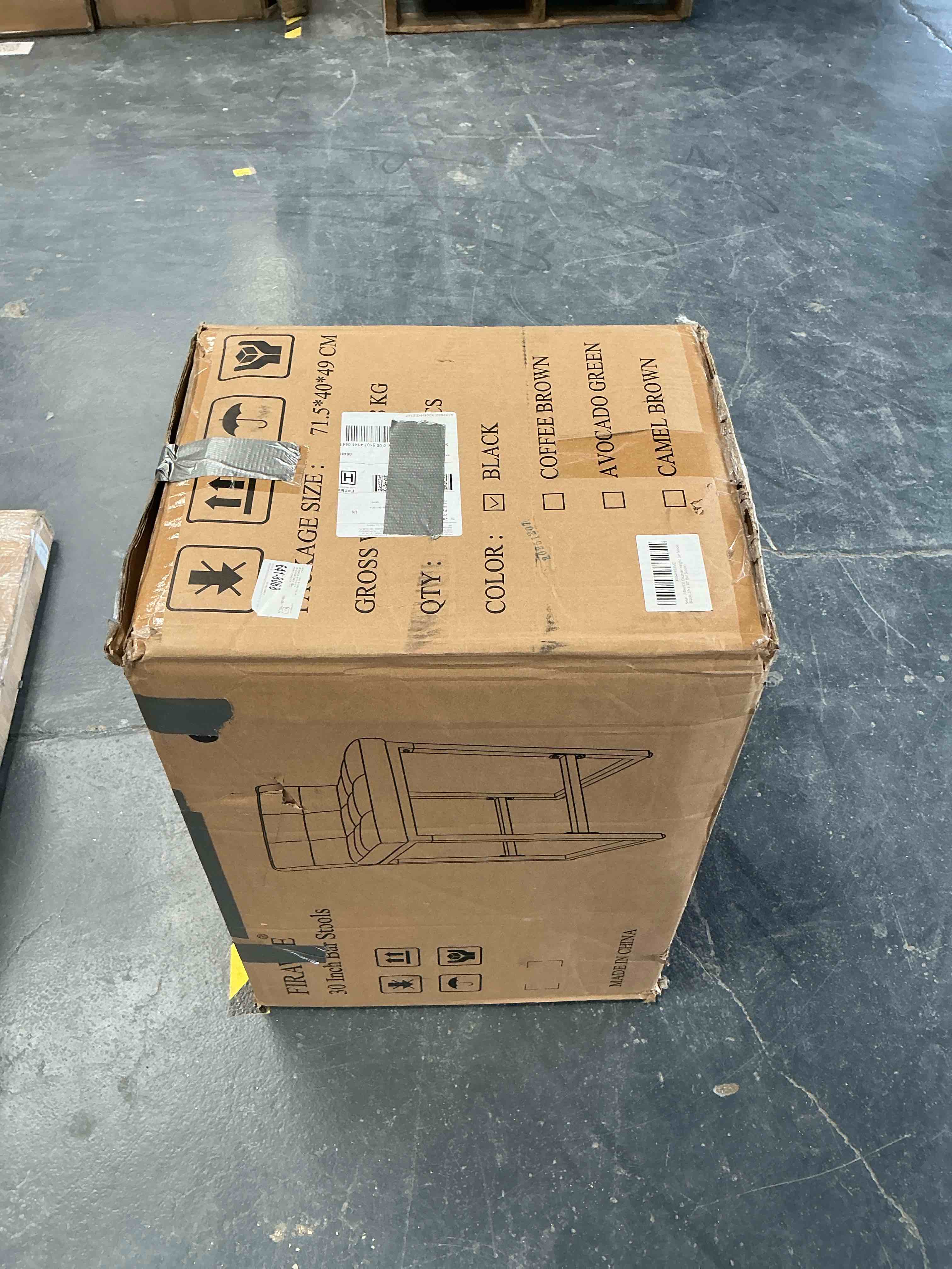 Condition photo showing Good Condition for upholstered low back bar & counter stool with thickened metal frame for kitchen island