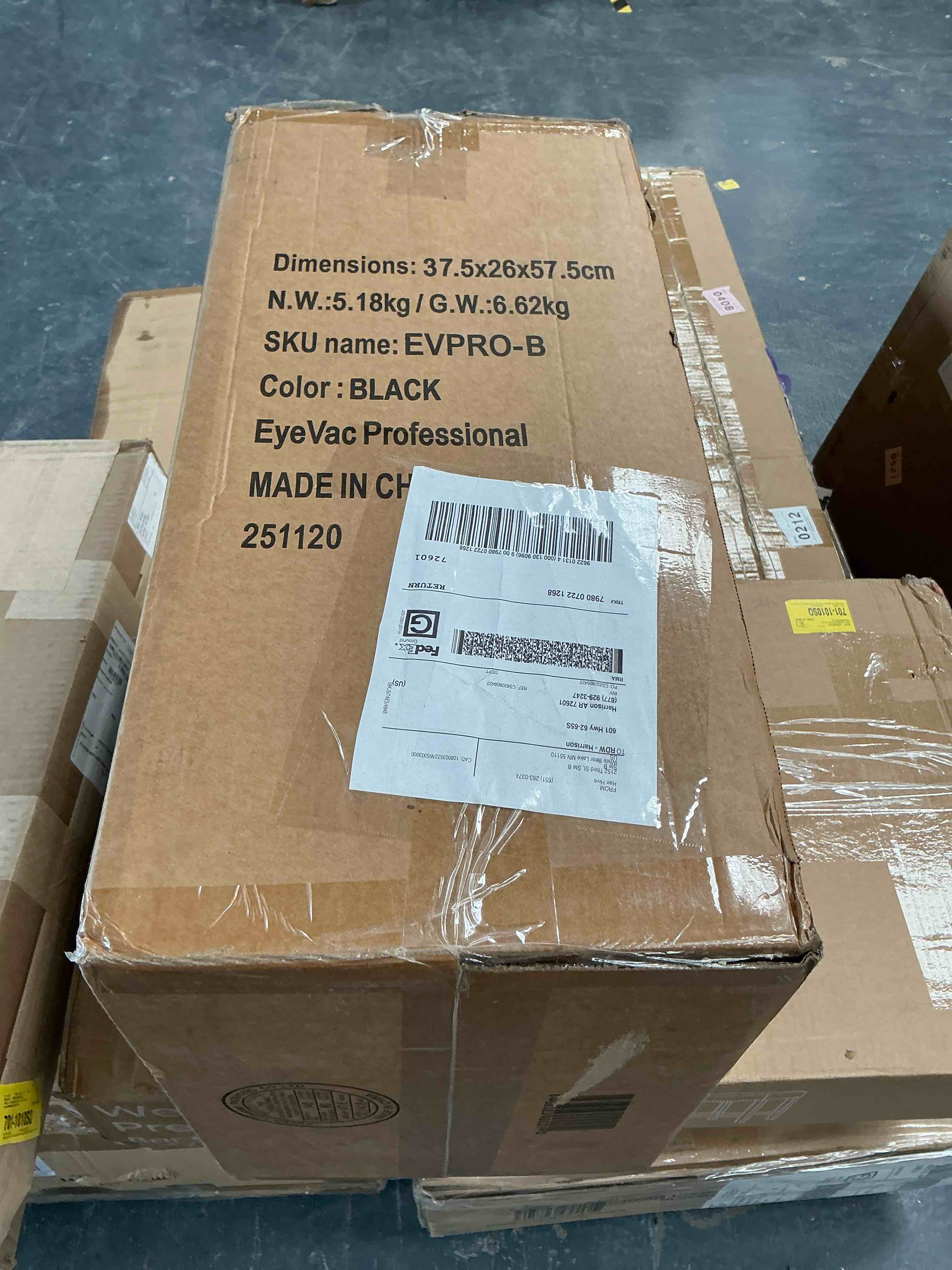 Condition photo showing Good Condition for eyevac professional touchless stationary vacuum