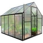 polycarbonate aluminum frame greenhouse with ventilation and rain gutter walk in greenhouse for outdoors