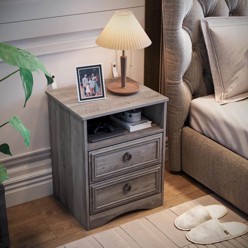 Kashiff 2 - Drawer Nightstand (“Needs Assembly”)
