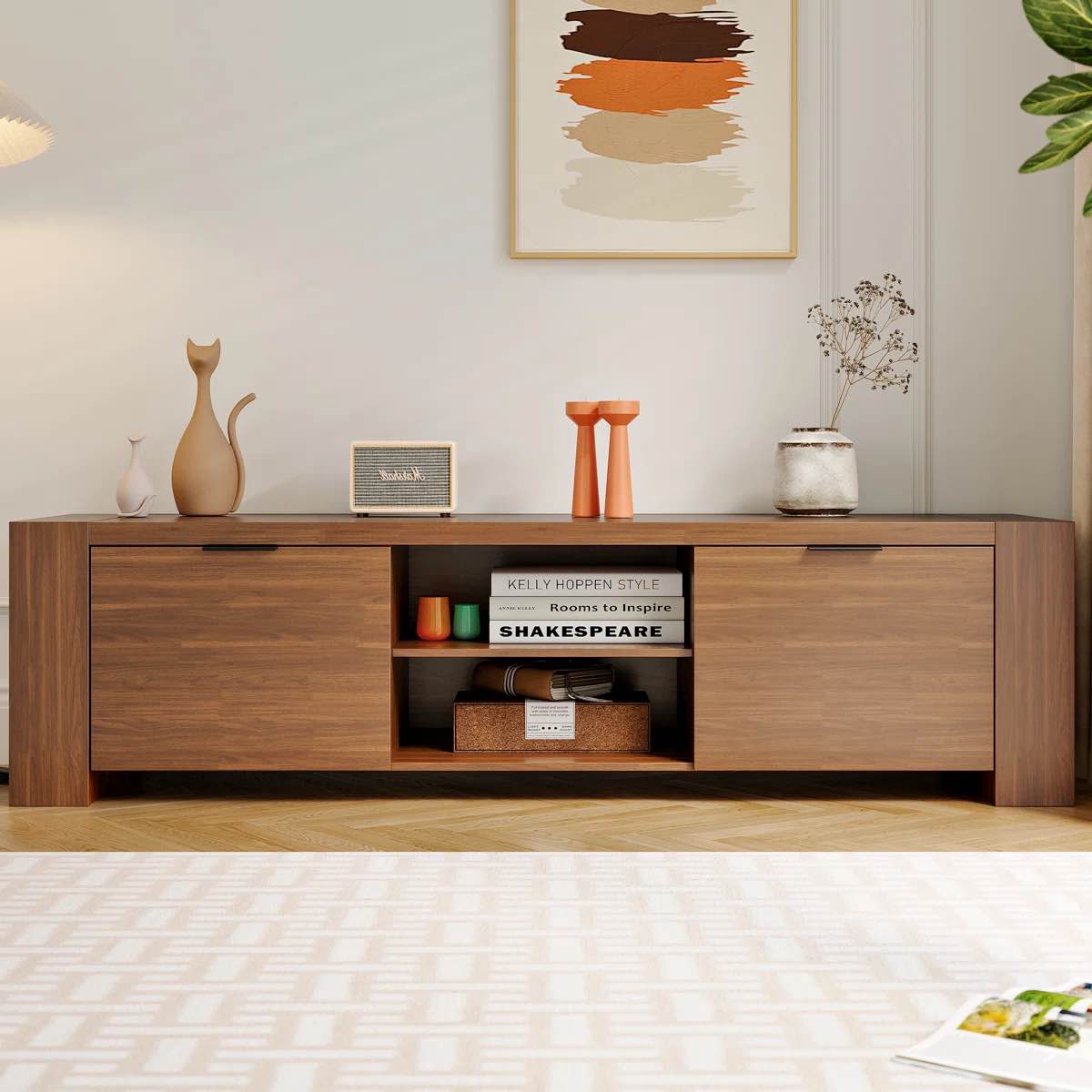 Latitude Run Modern Hollow Core TV Stand-PART B