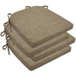 Brown seat cushions