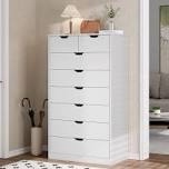 tall 8 drawer dresser, modern chest of drawers for bedroom,closet dressers with drawers for living room, entryway, hallway