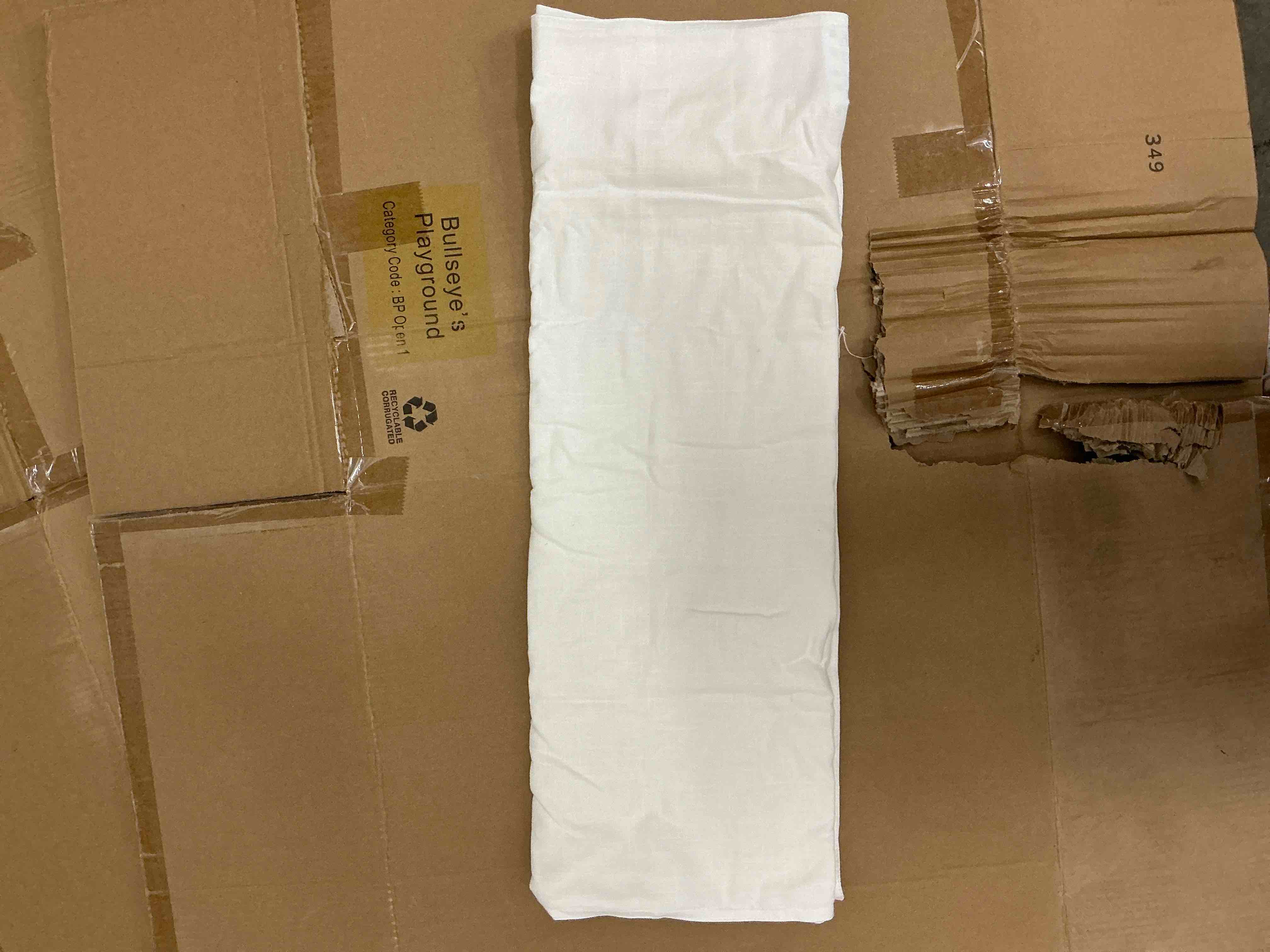 Two white pillowcases