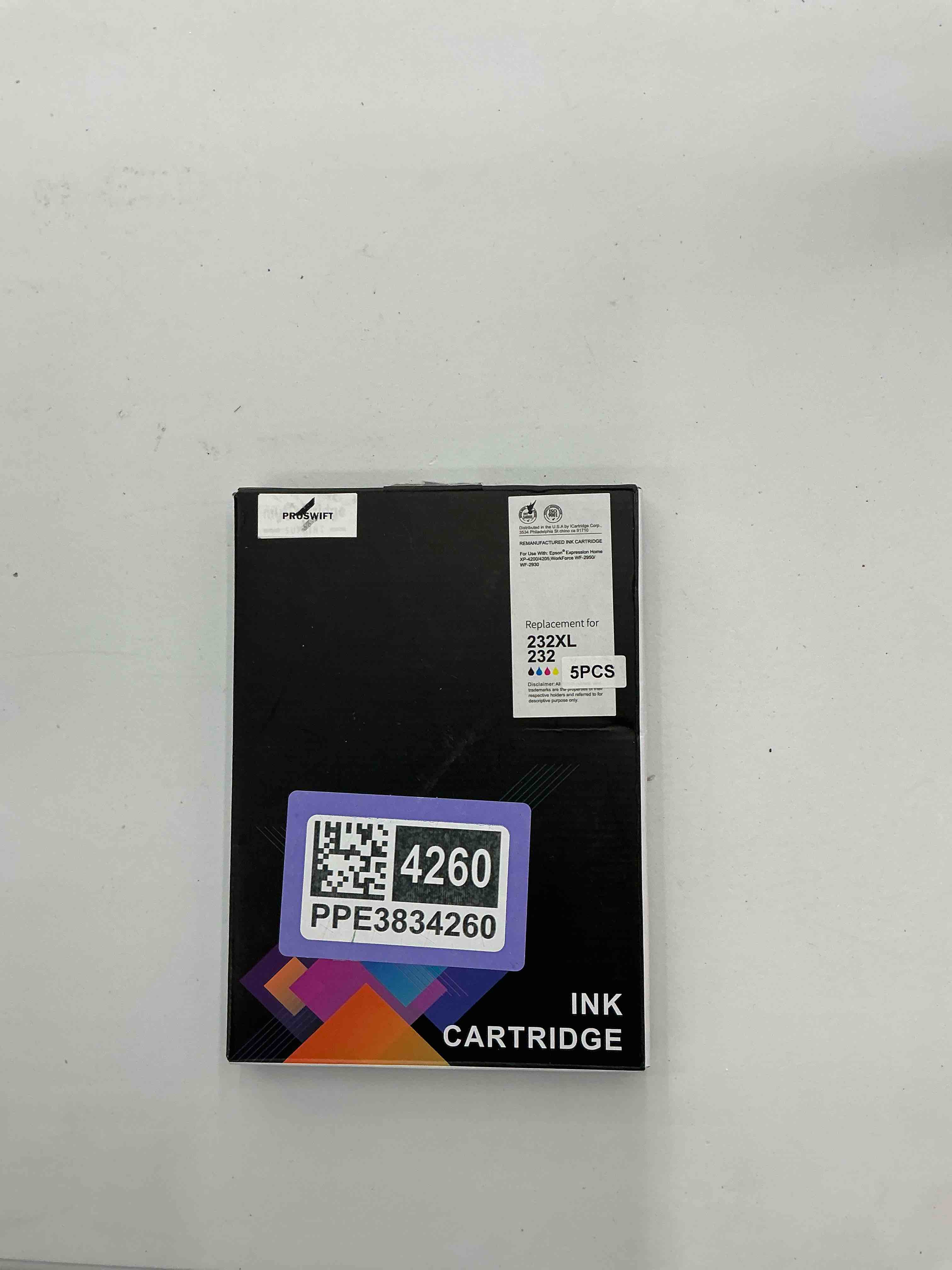 5 Ink cartridges, replacements for 232XL 232 
