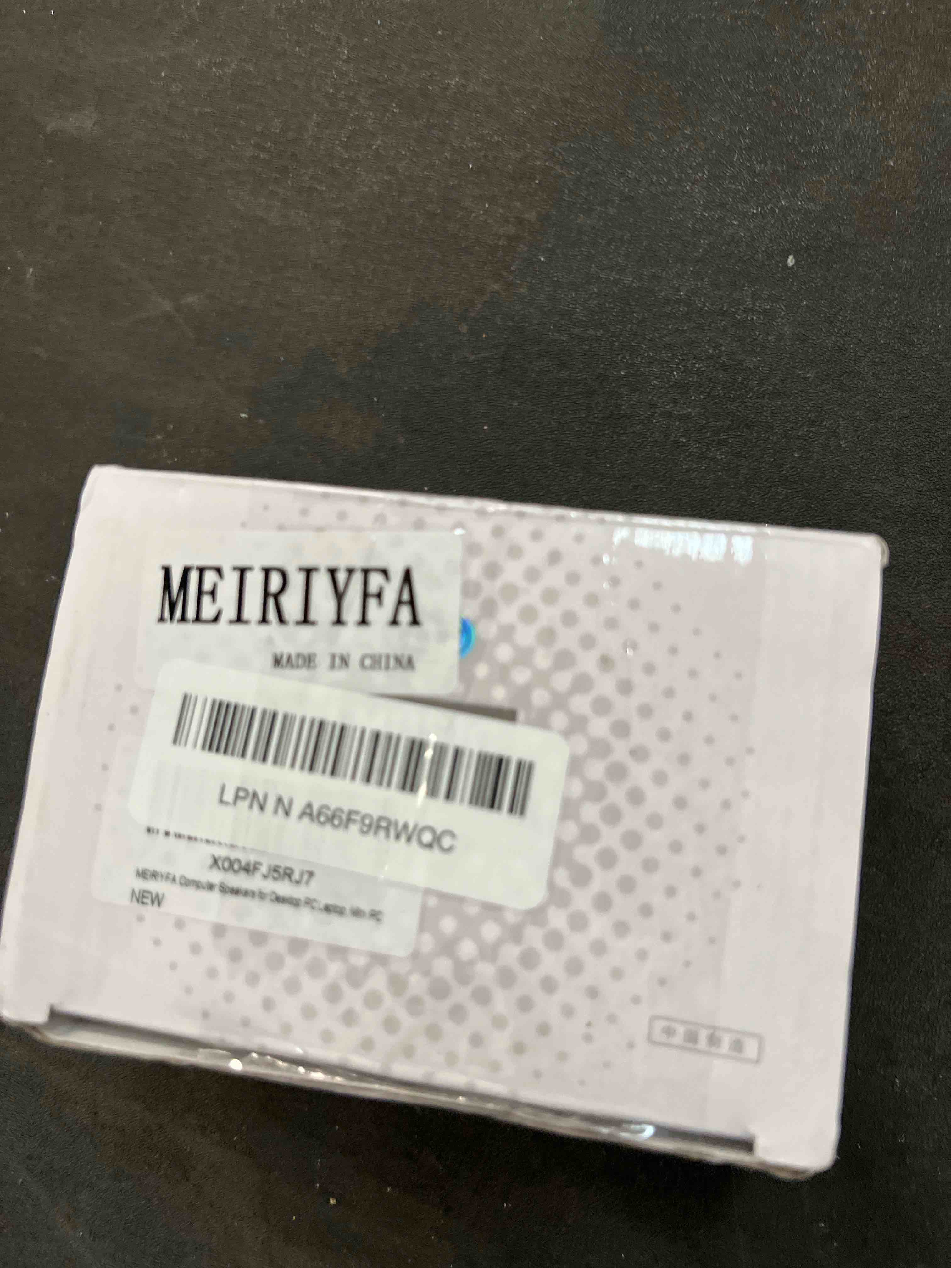 MEIRIYFA Computer Speakers for Desktop PC Laptop, Mini PC Computer Speaker USB Powered 3.5mm AUX Jac