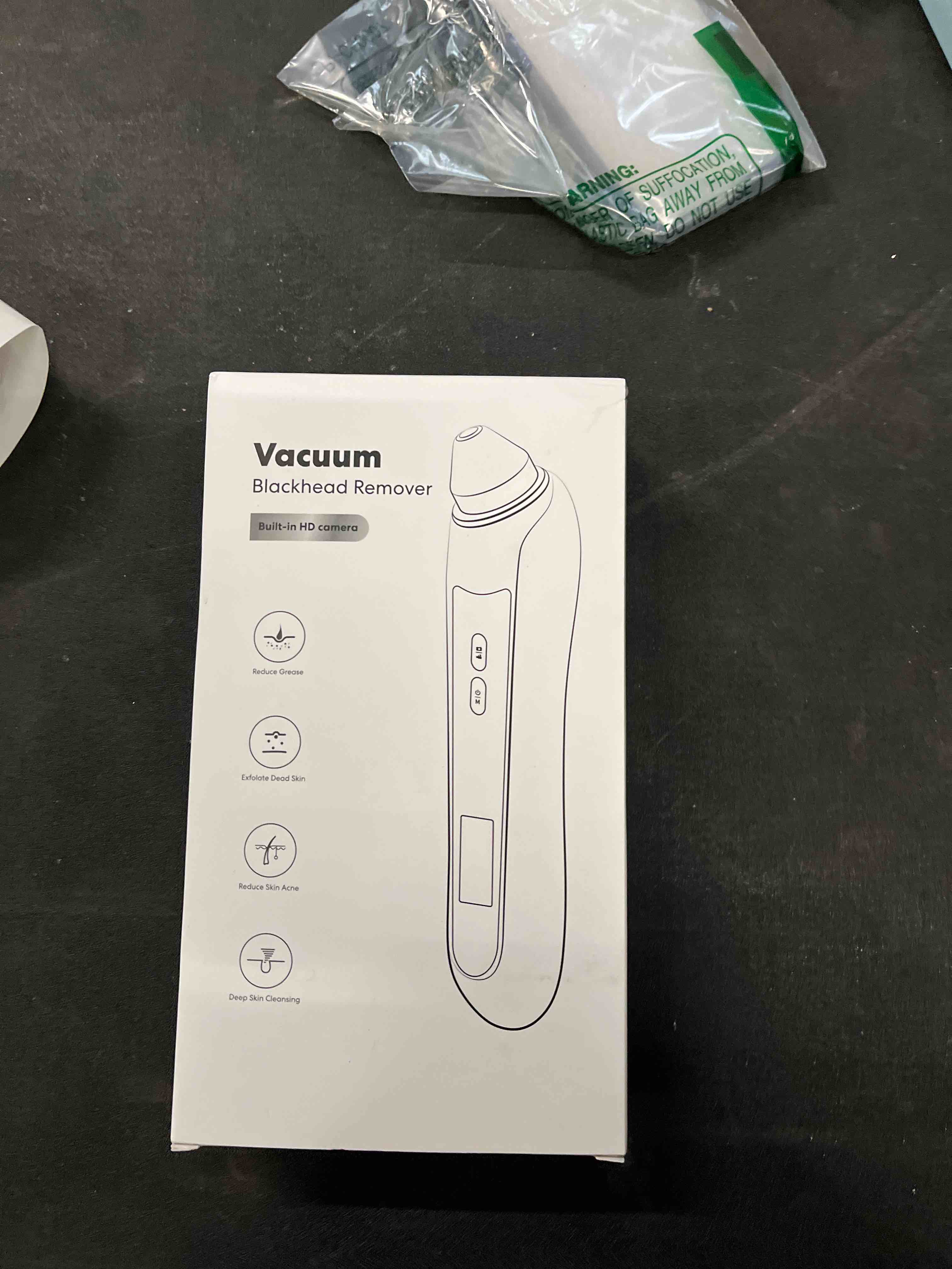 Condition photo showing Good Condition for Blackhead Remover Vacuum, USB Interface Type Pore Vacuum, Black Head Extractions Tool with Camerafor, Men and Women Pore Cleaner, 3 Adjustment Modes & 6 Suction Heads(Light Pink)