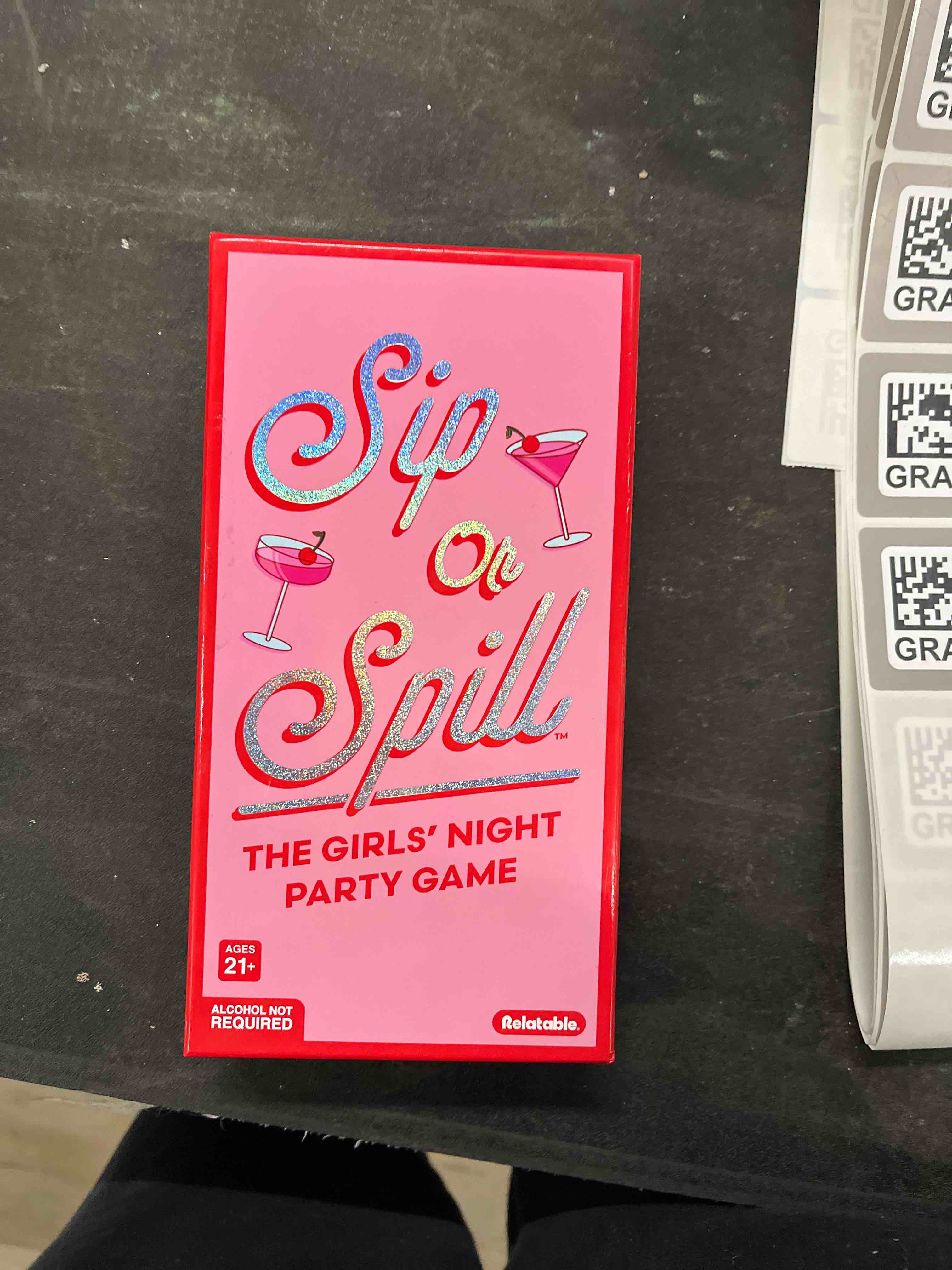 Condition photo showing Good Condition for WHAT DO YOU MEME? Sip or Spill by Buzzed, Fun Social Drinking Games for Adults, The Ultimate Bachelorette Party Games and Card Games, Includes 300 Cards and Instructions.
