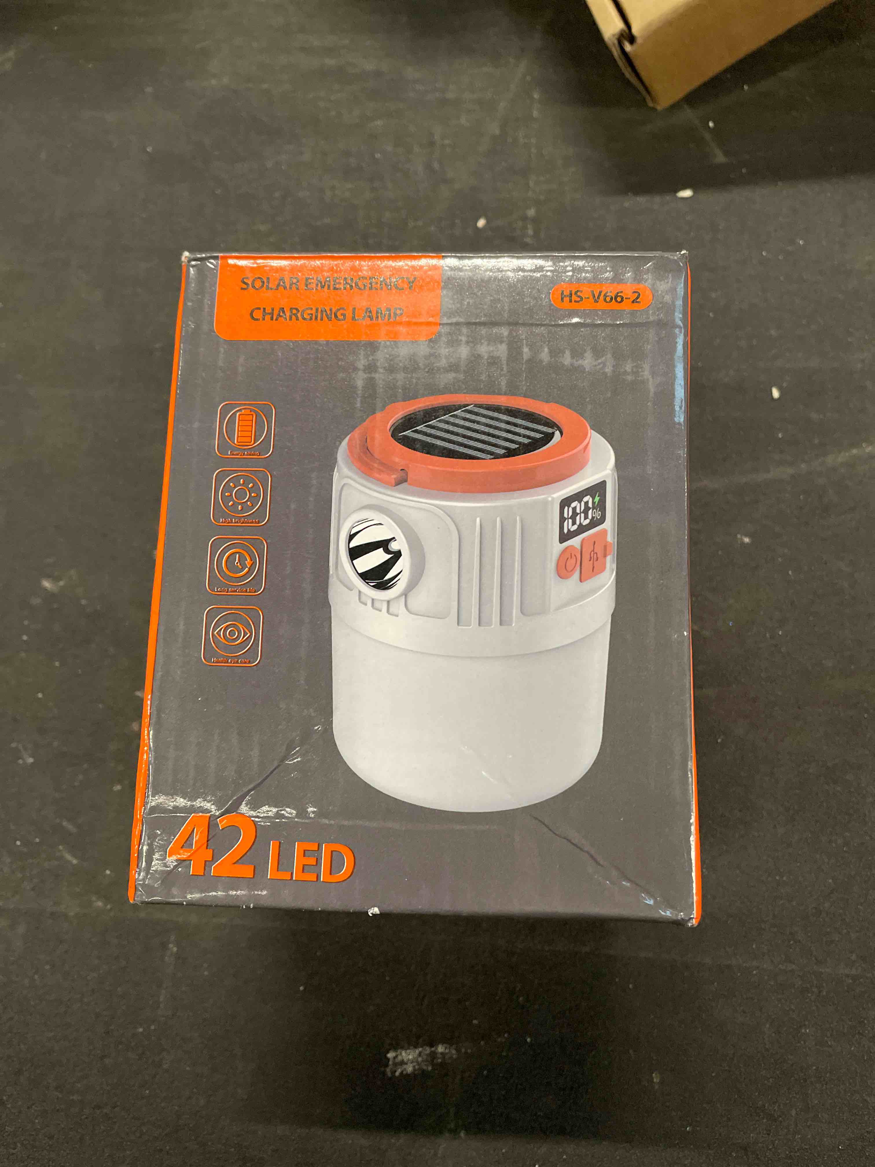 Condition photo showing Good Condition for 1200-3600mAH Lantern LED Solar Lamp, 5 Modes Rechargeable Tent Camping Light, Remote Control Waterproof Outdoor Portable Lantern Torch for Hiking, Camping, Home, Patio, Yard, Gazebo (Green 3600mAH)