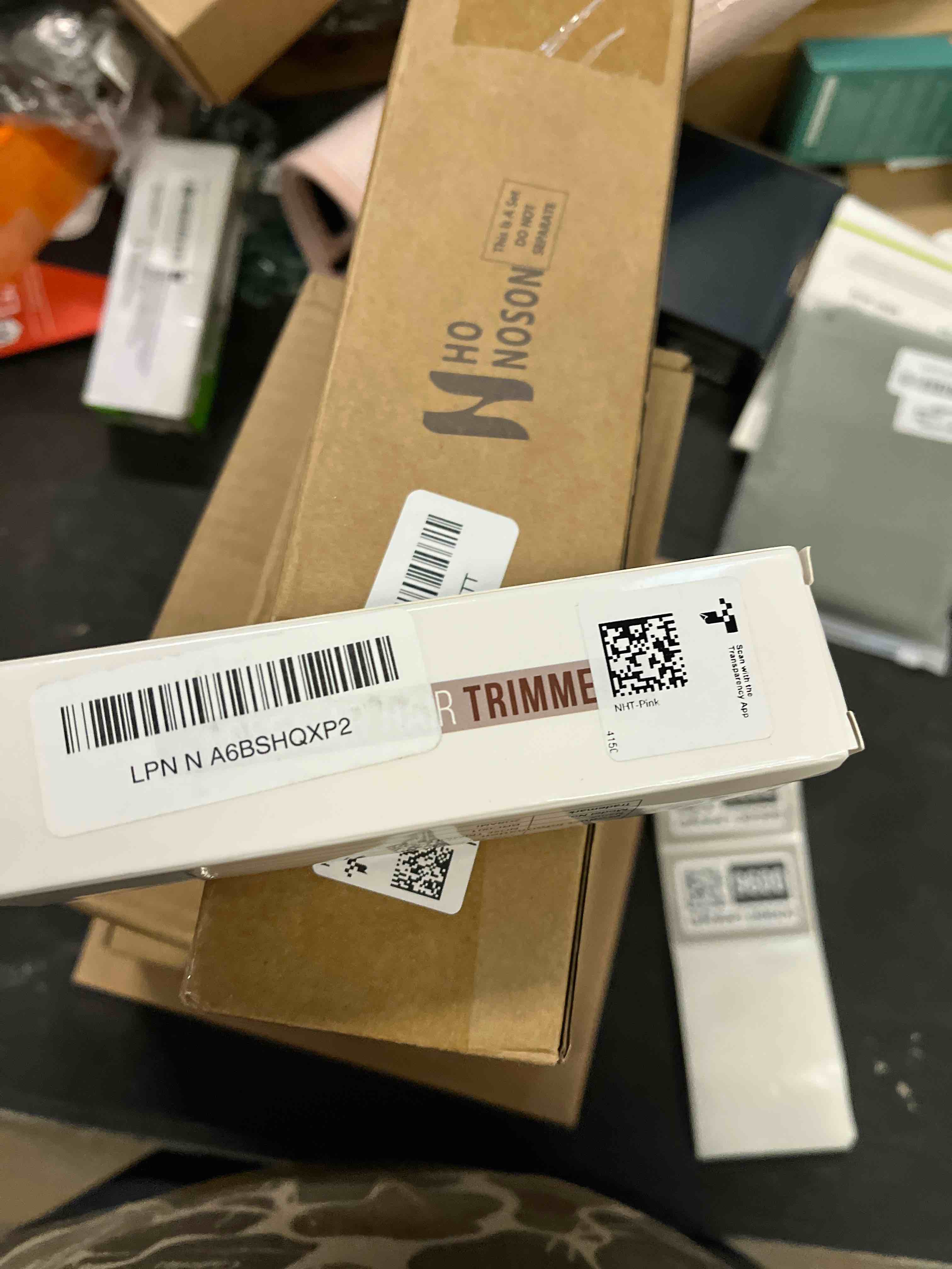 Condition photo showing Good Condition for Ear and Nose Hair Trimmer Clipper - 2025 Professional Painless Eyebrow & Facial Hair Trimmer for Men Women, Battery-Operated Trimmer with IPX7 Waterproof, Dual Edge Blades for Easy Cleansing Pink