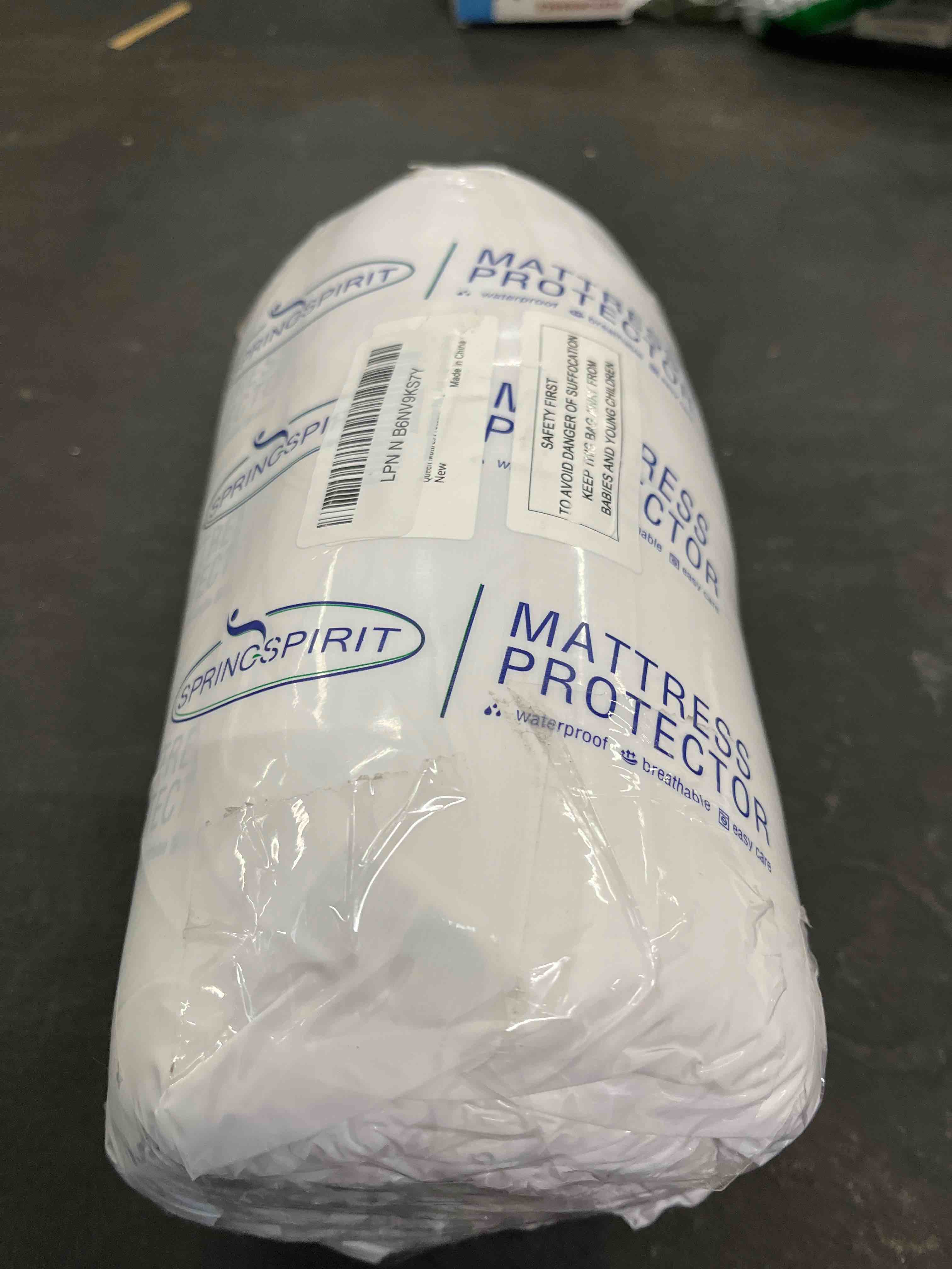 Condition photo showing Good Condition for Queen Mattress Pad, Queen Mattress Protector Waterproof Quilted, Mattresses Cover Fitted with Ultra Soft & Absorbent Surface and Deep Pocket to 14 inch, Machine Washable Queen (14" Deep) White 1