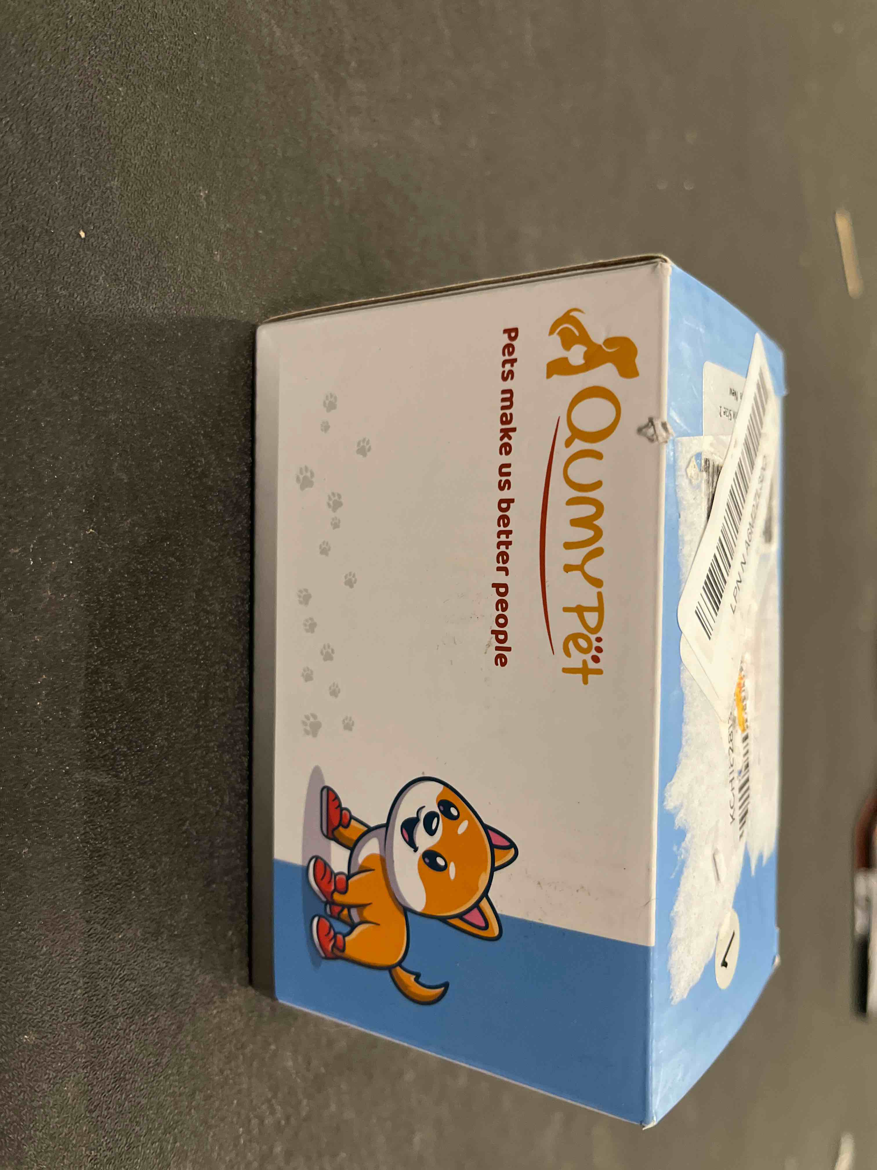 Condition photo showing Good Condition for QUMY Dog Shoes for Large Dogs, Medium Dog Boots & Paw Protectors for Winter Snowy Day, Summer Hot Pavement, Water-Resistant in Rainy Weather, Outdoor Walking, Indoor Hardfloors Skid-Resistant Sole Pink Size 1: 1.8''x2.3''(W*L) (Pack of 4)