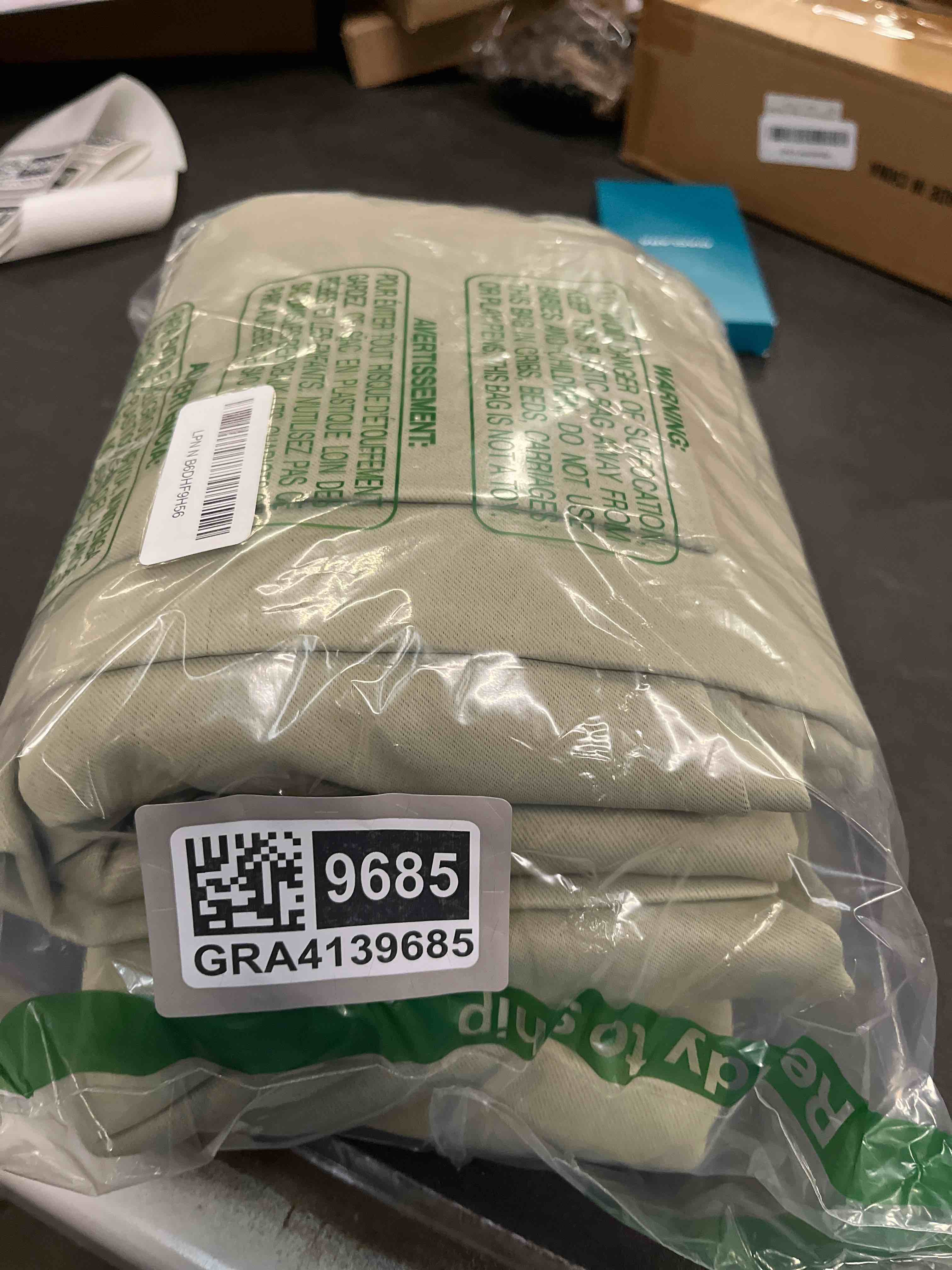 Condition photo showing Good Condition for Simplebrand Ava Sage Green Blackout Curtains for Patio 108 Inches Long 2 Panels Set, Solid Thermal I