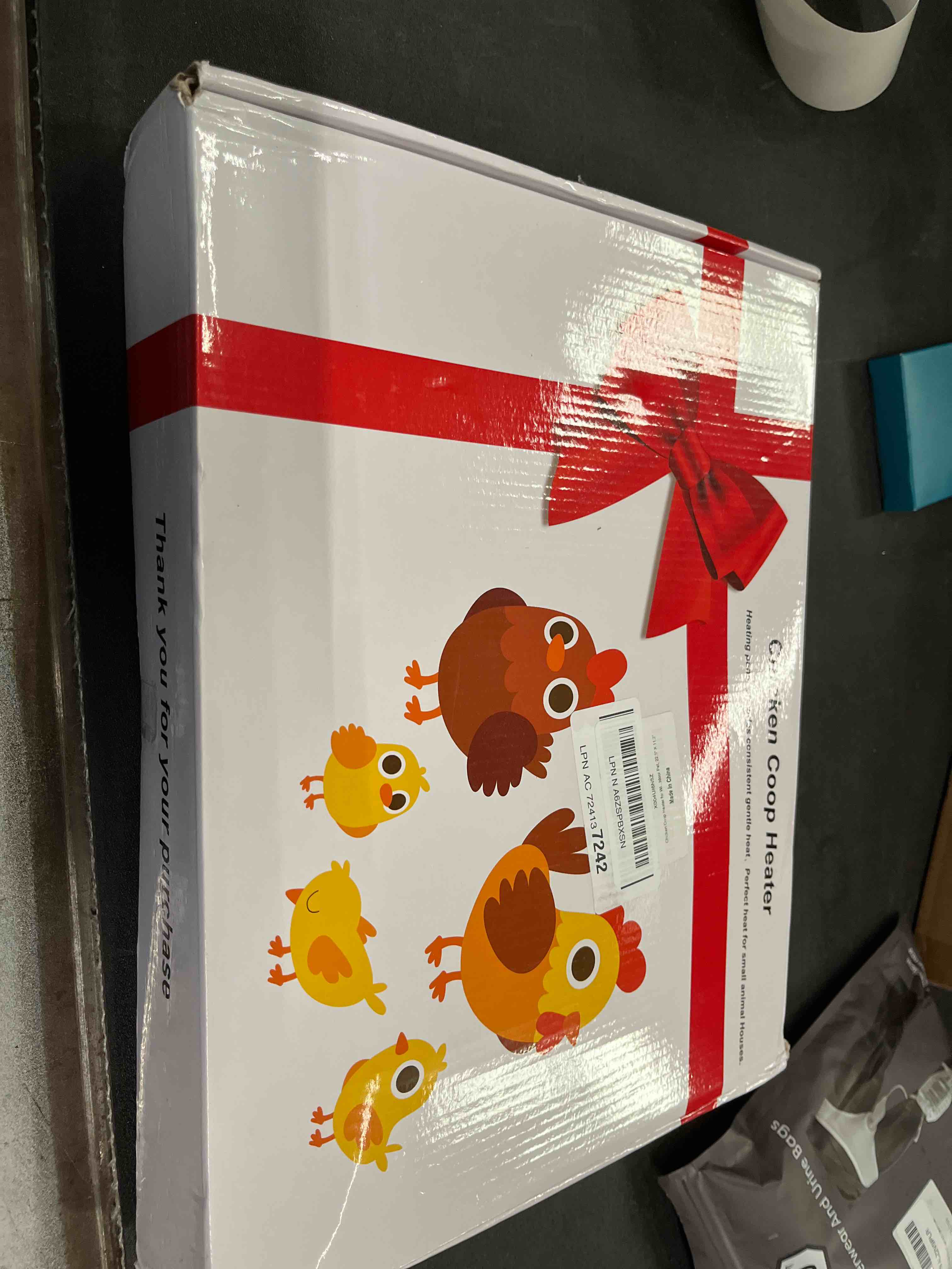 Condition photo showing Good Condition for Chicken Coop Heater for Winter, Adjustable Temperature and Time Setting Chicken Heater for Inside Coop, 220W Radiant Heat Large Size Waterproof Chicken Coop Warmer for Outdoor Pet, 22.5'' X 11.2'' Chicken Coop Heater with Control