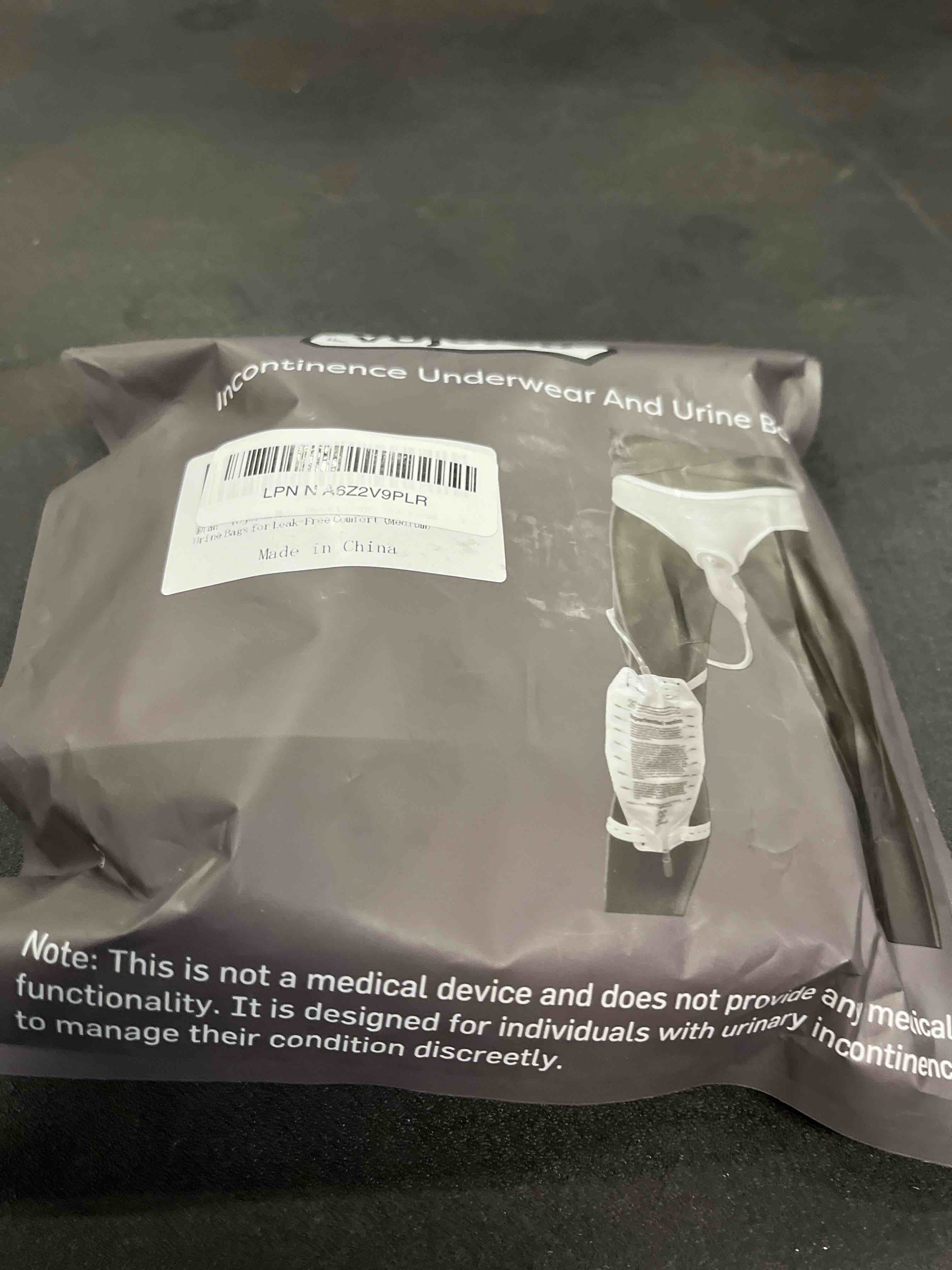 Condition photo showing Good Condition for Mens Incontinence Underwear – 3 Urine Bags for Leak-Free Comfort (Medium) Cloorless Medium