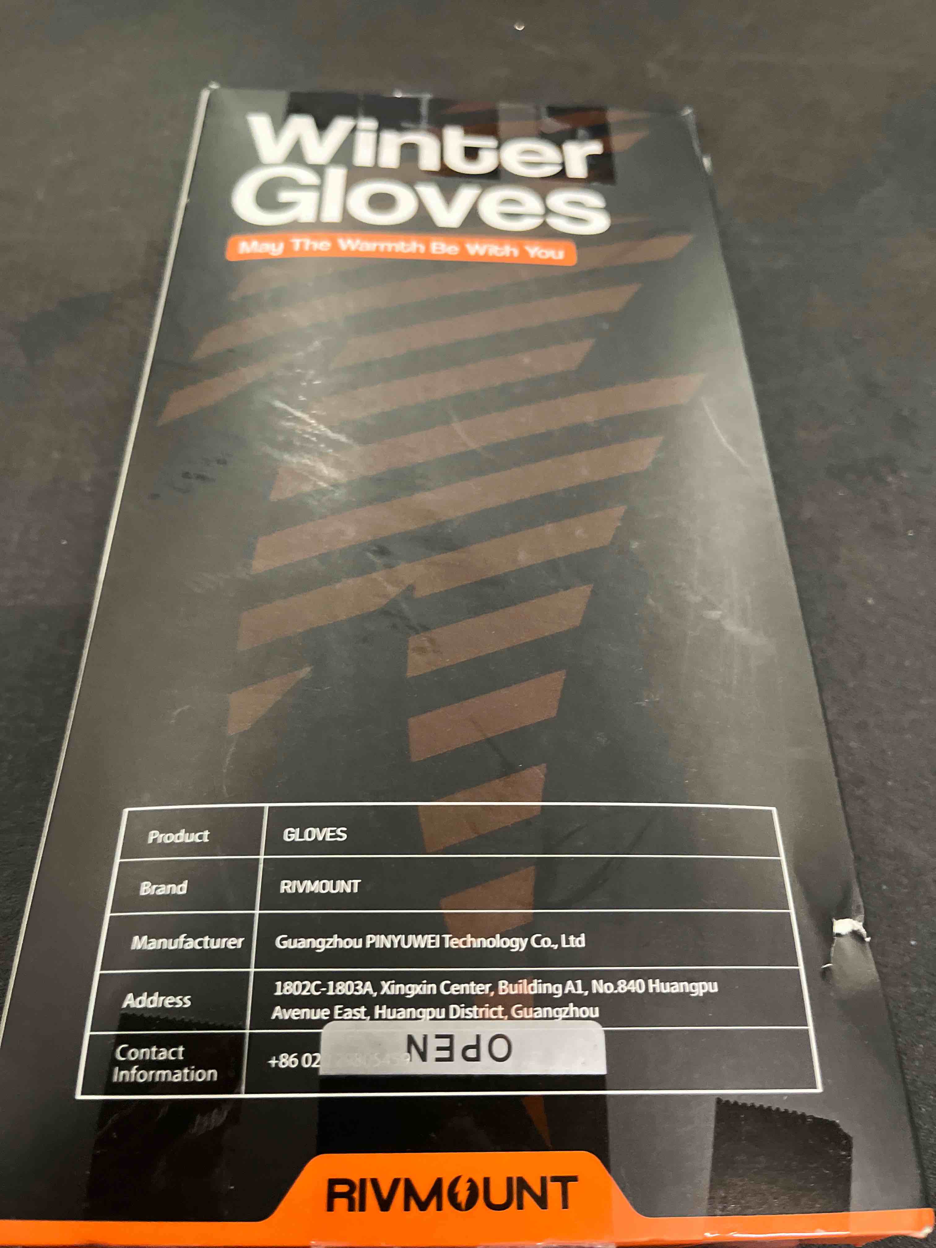 Condition photo showing Good Condition for rivmount Snow Winter Gloves made with Waterproof/Touchscreen/Thermal Warm for Cold Weather Running, Cycling, Ski, Women Men Large Black