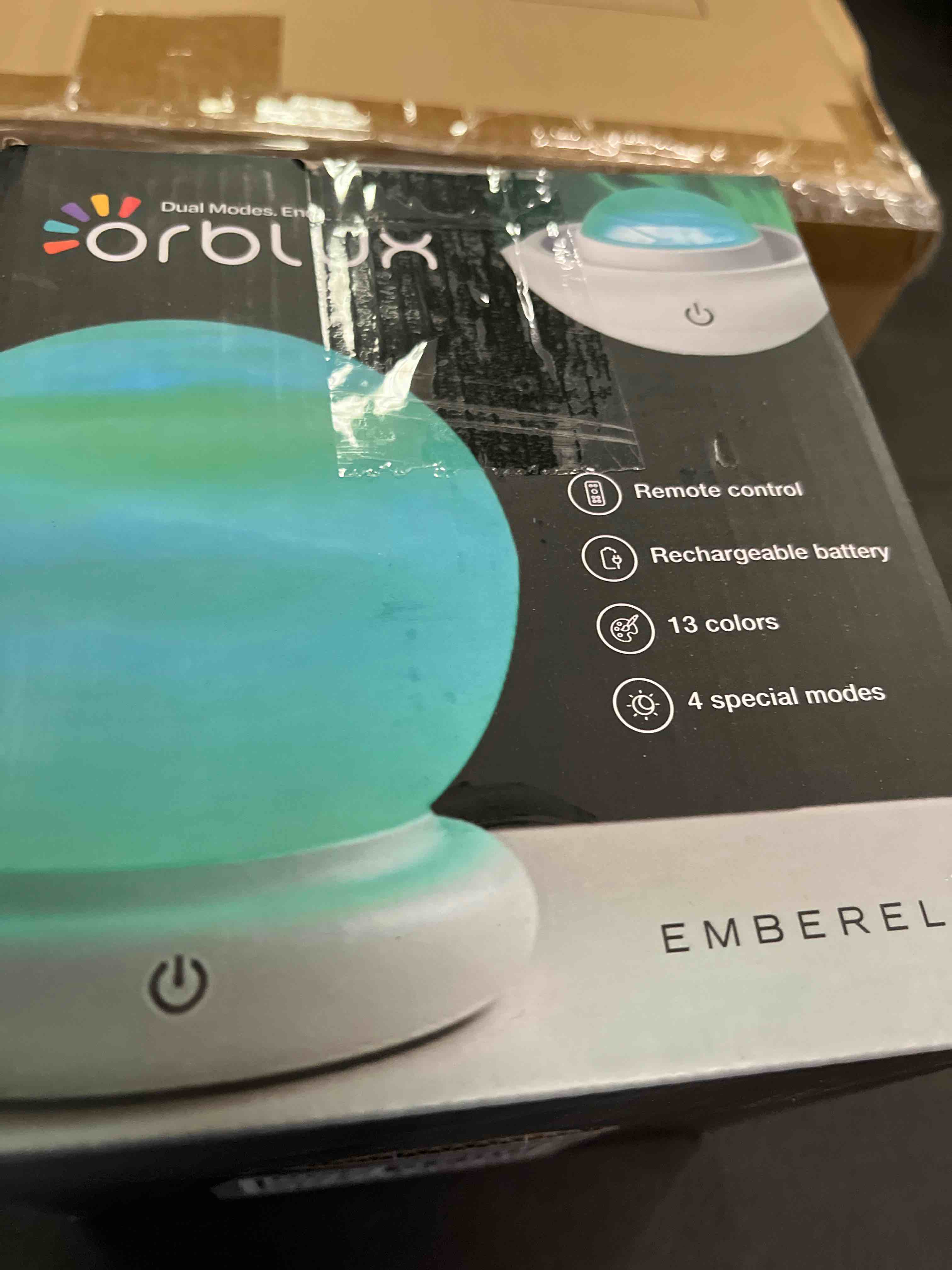 Condition photo showing Good Condition for Emberela Orblux Sensory Light, Aurora Light Projector | 2-in-1 Globe Cover for Contained Sensory Eff