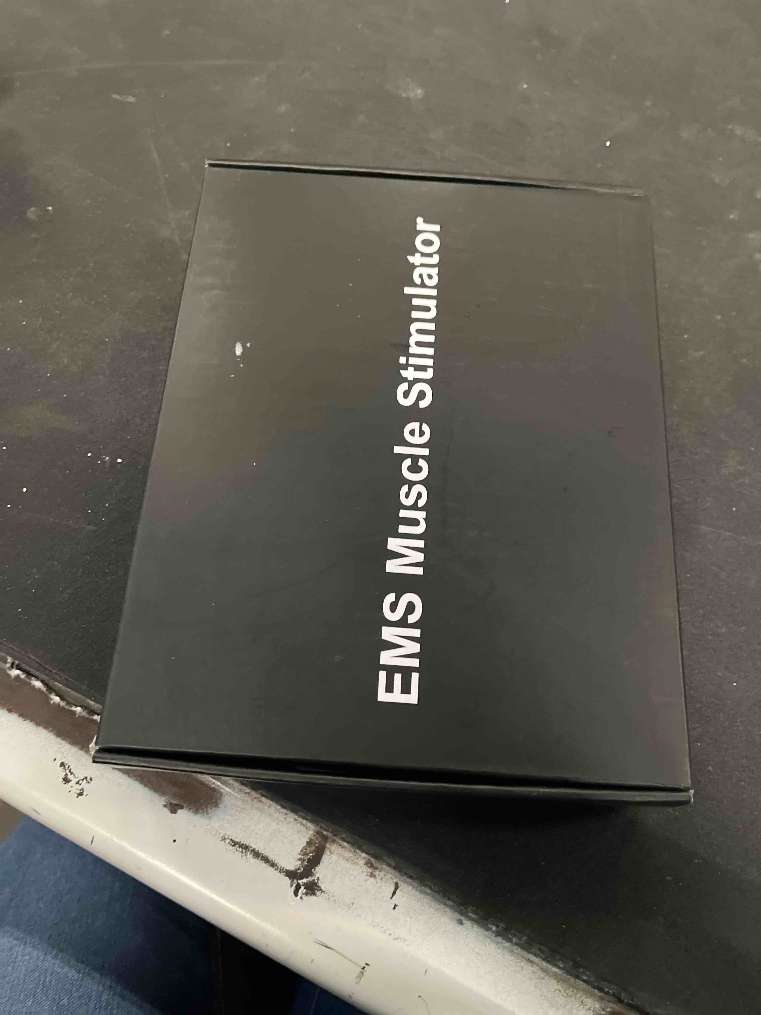 Condition photo showing Good Condition for Abs Stimulator, Portable EMS Abdominal Muscle Toner for Home and Office Fitness, Strength Training - Black