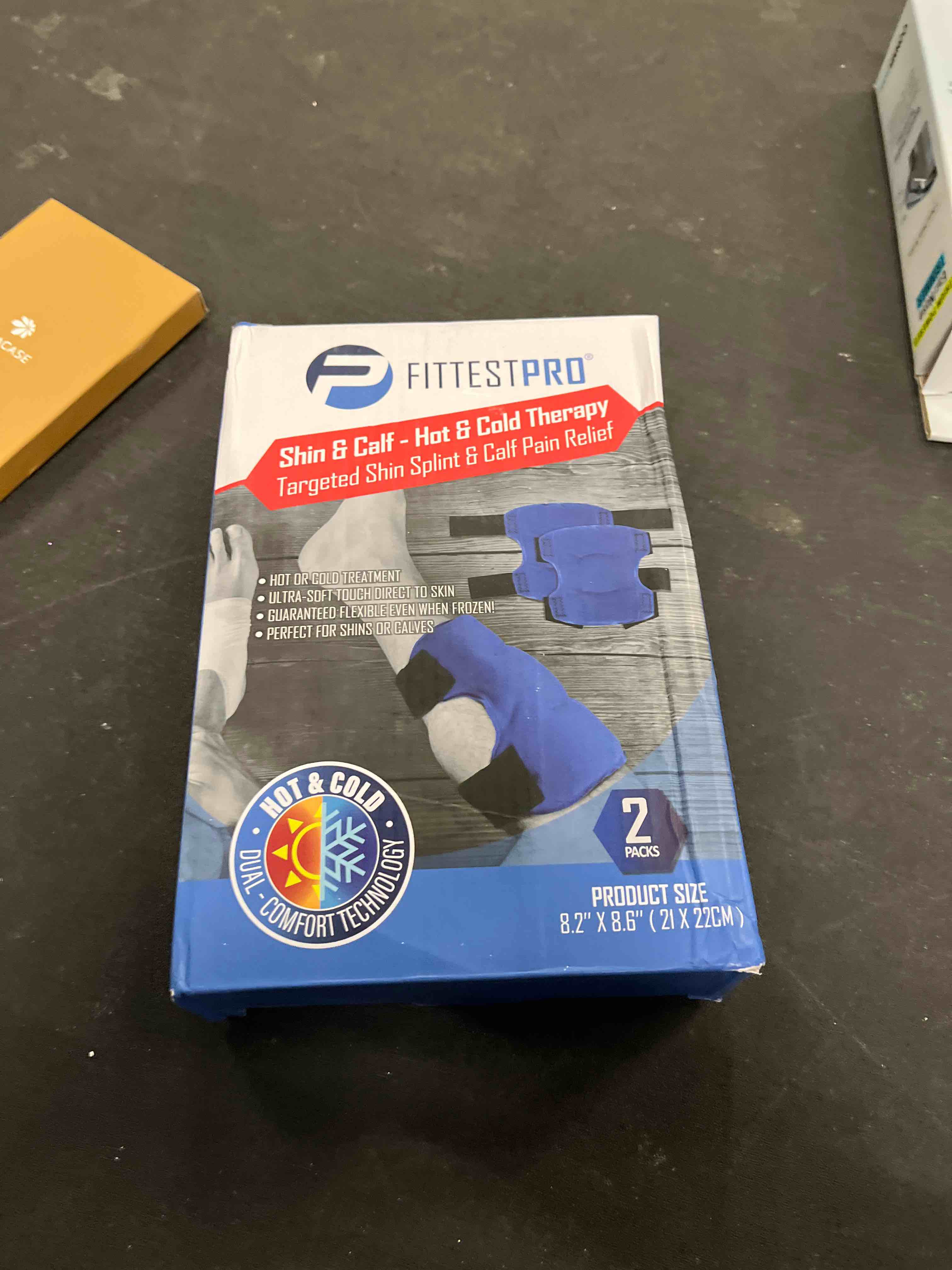 Condition photo showing Good Condition for Shin Splint Ice Packs, HSA and FSA Eligible Reusable Hot and Cold Therapy Wrap | Leg or Calf Pain Relief | Advanced Soft Gel Technology | Freezable and Microwavable | Running Injuries & Recovery
