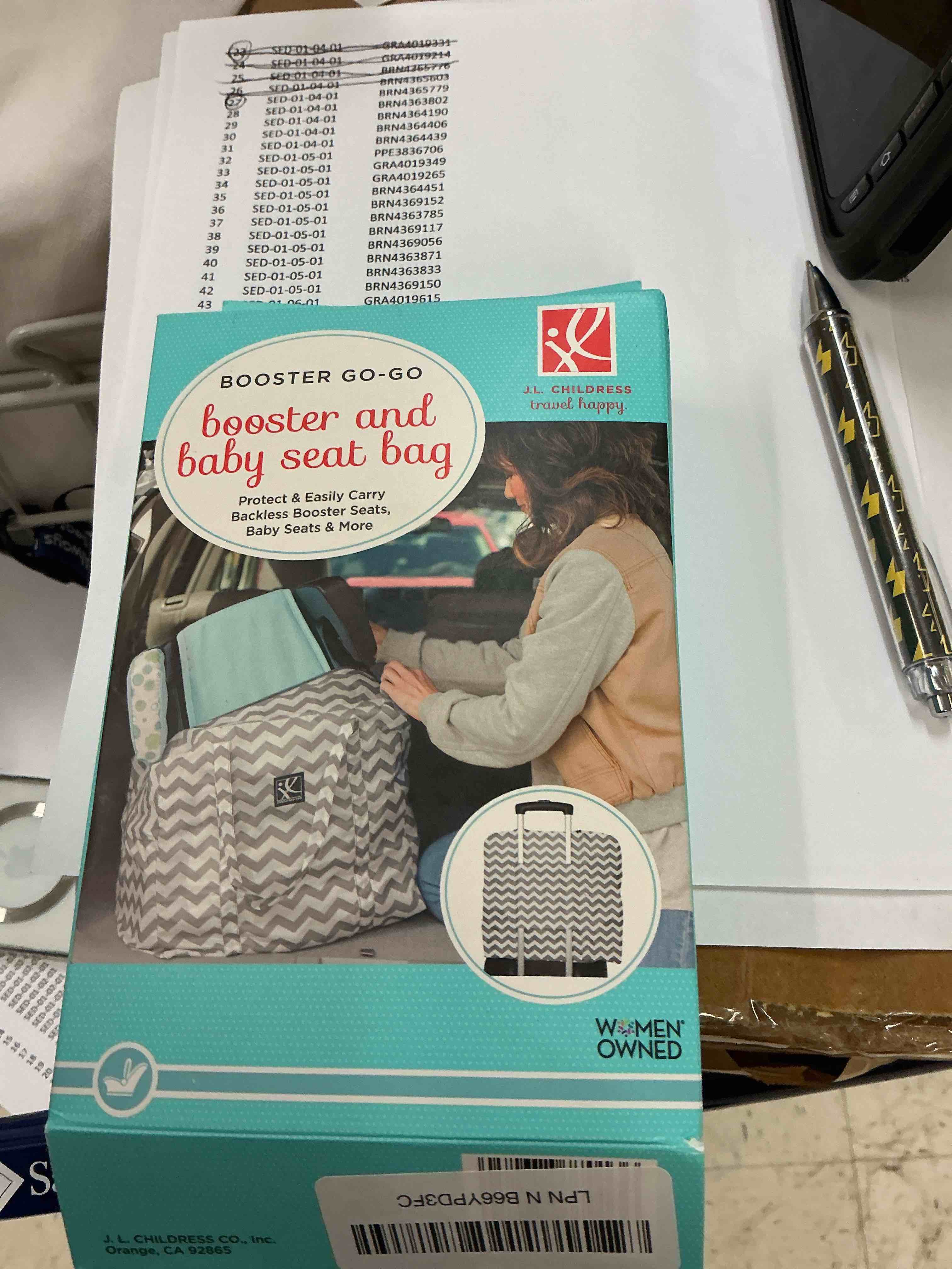 Booster and baby seat bag 