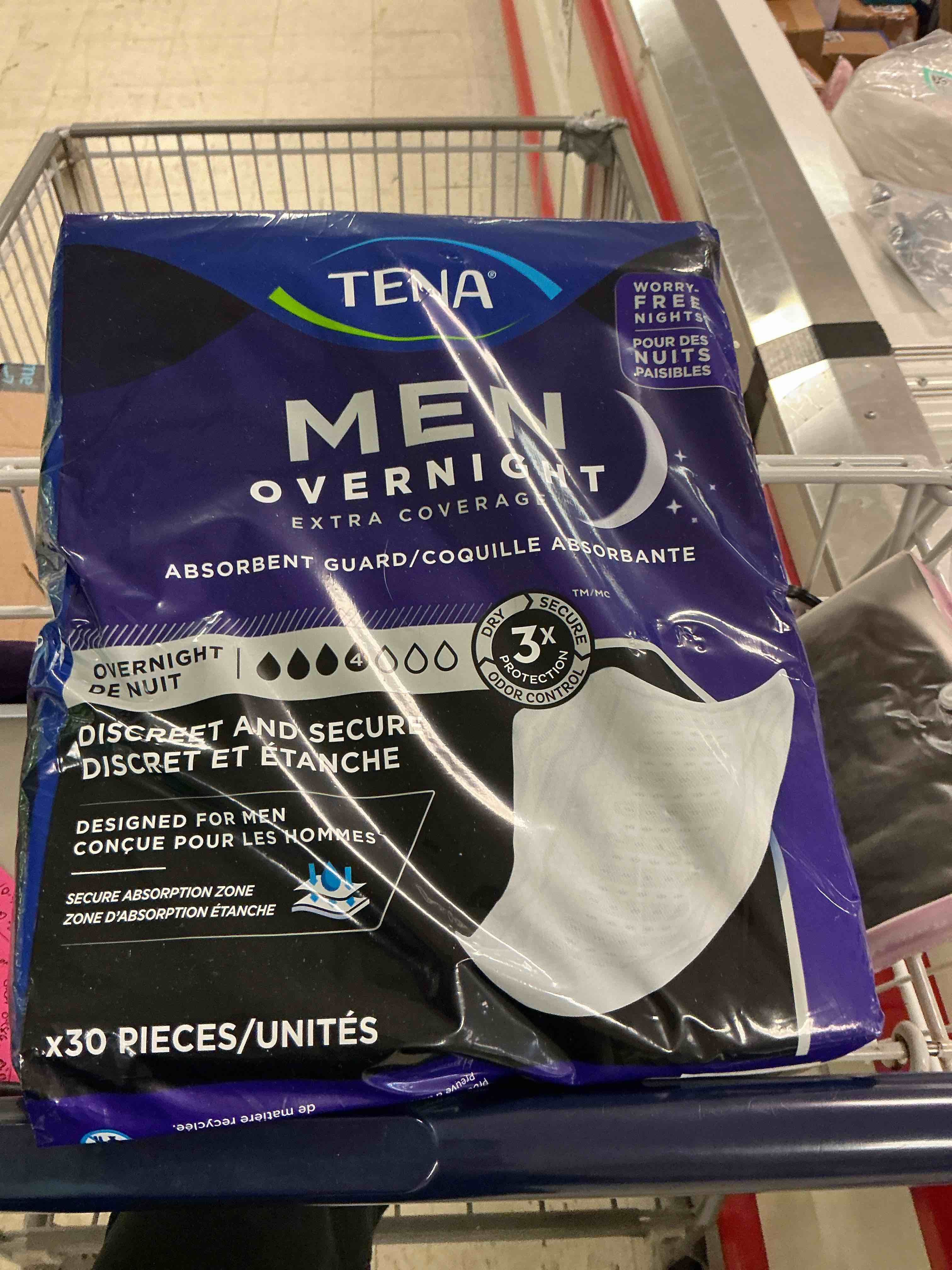 Men overnight extra coverage 