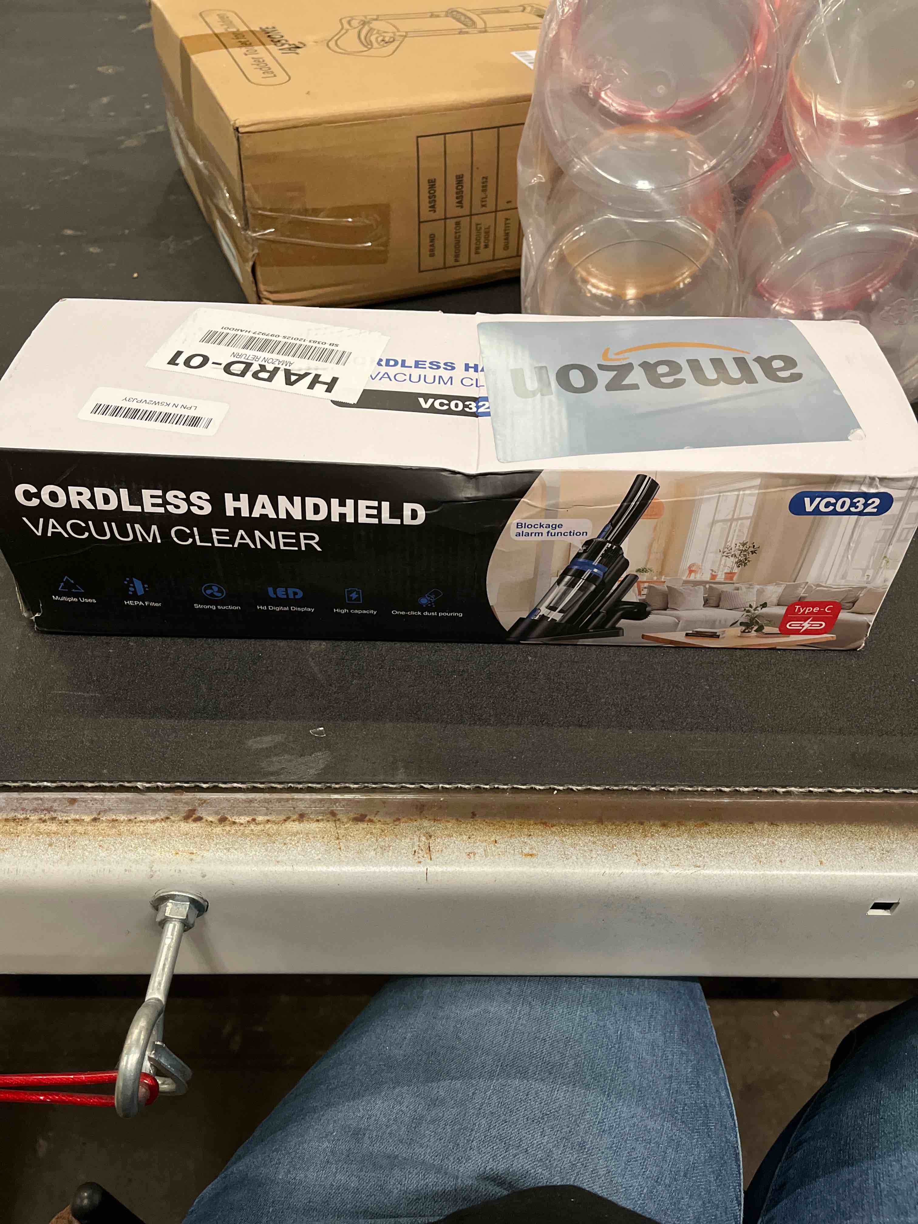 Condition photo showing Good Condition for Handheld Vacuum Cordless Rechargeable 2-Speed Modes| 3-in-1 Portable Cordless Vacuum Cleaner with Charging Dock, for Car Home Office and Pet Hair?Blue?
