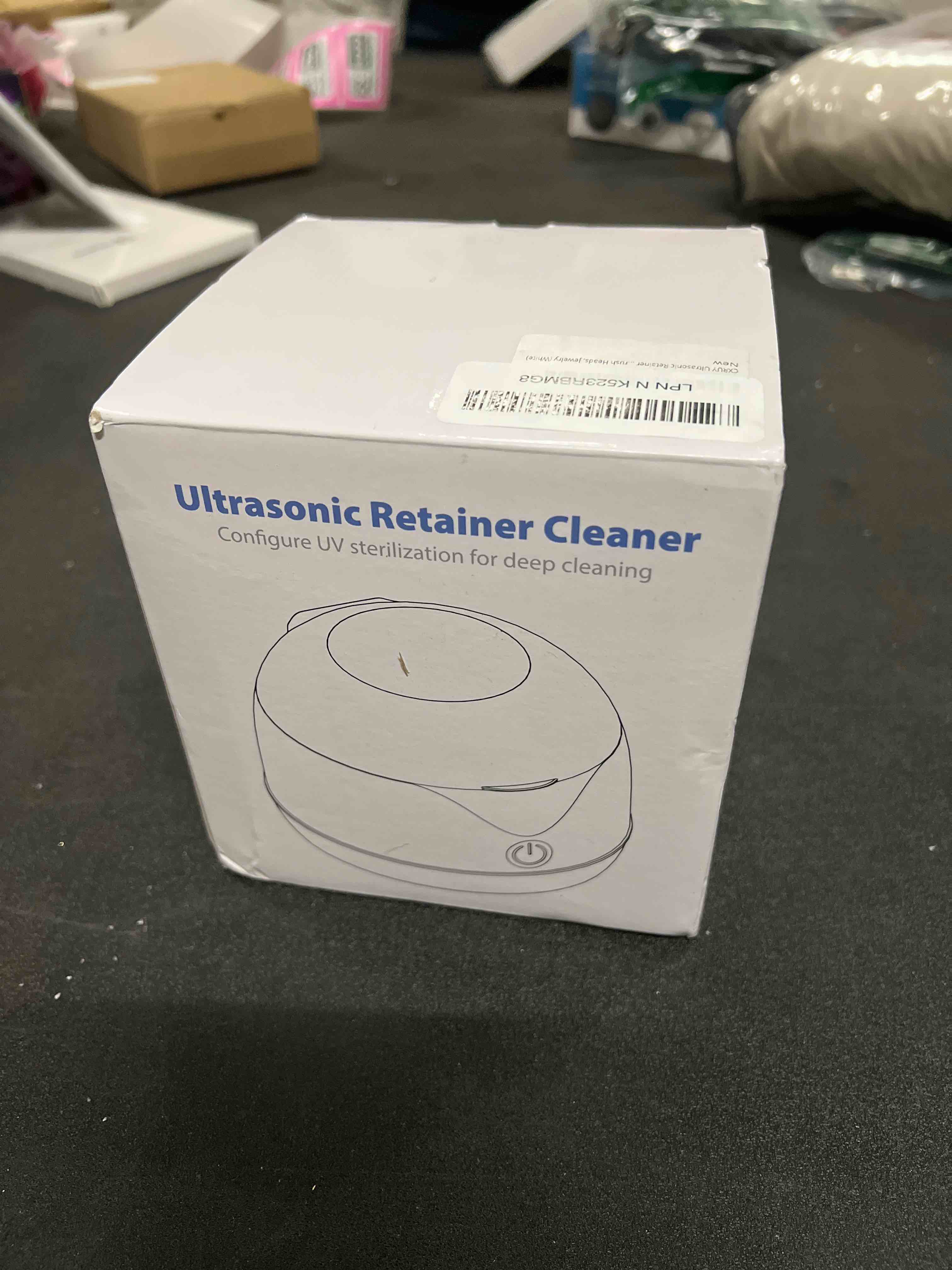 Condition photo showing As Is for Ultrasonic Retainer Cleaner - UV Dental Cleaning Pod Night Guard Cleaner for Dentures, Aligner, Braces, Toothbrush Heads, Jewelry (White)